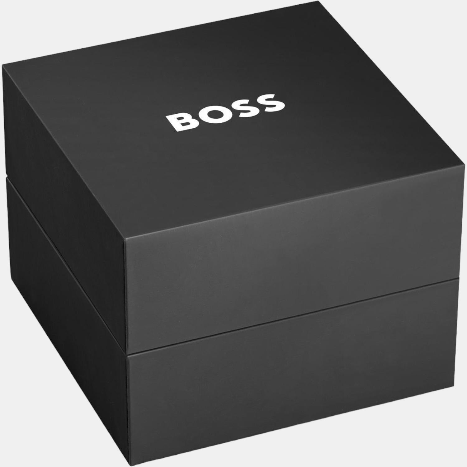 Boss Grandmaster Women Quartz Grey Dial Chronograph Leather Watch 1513882 - view 9