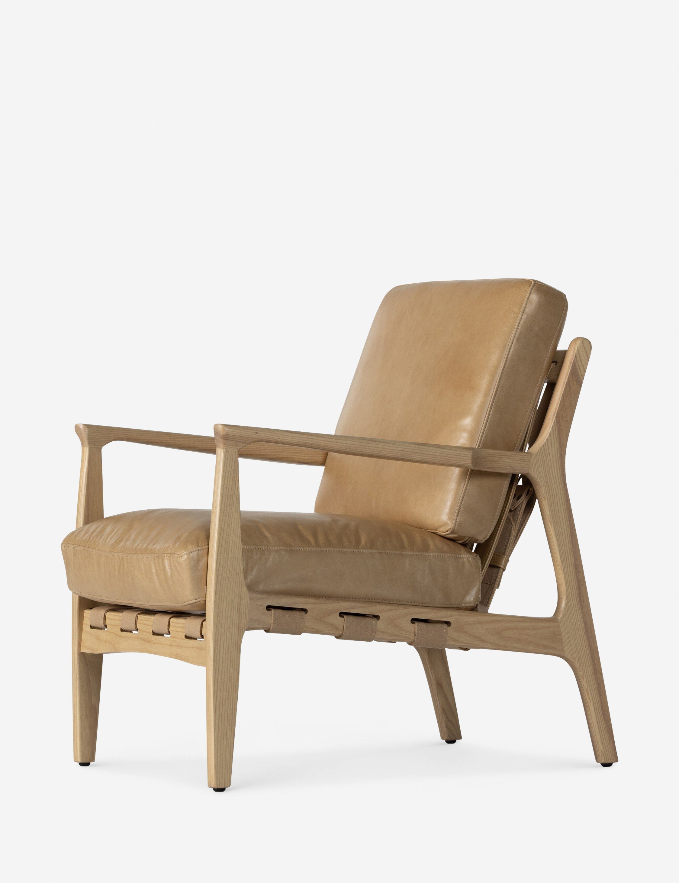 Lulu and Georgia Kenneth Leather Chair - view 11