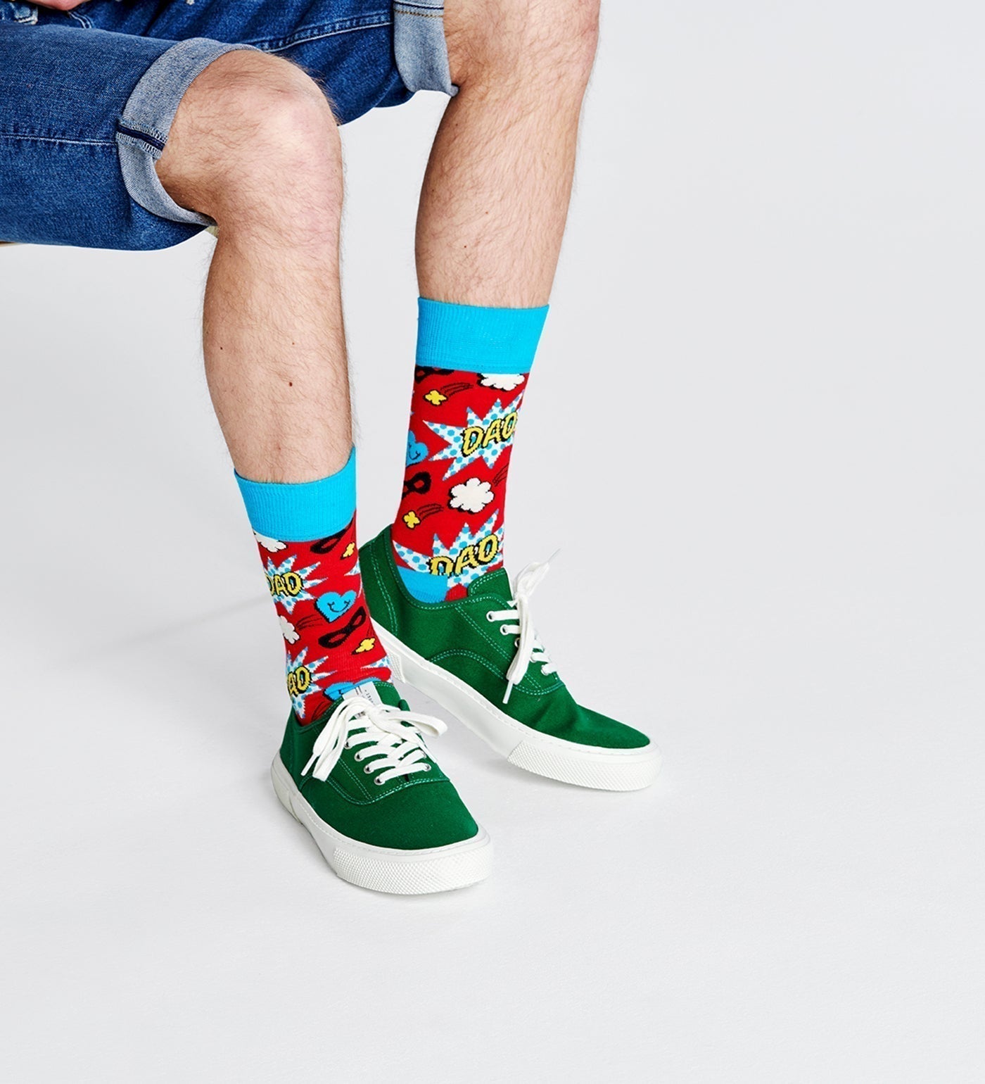 Happy Socks Unisex Dad Crew Length Socks for Women and Men - view 4