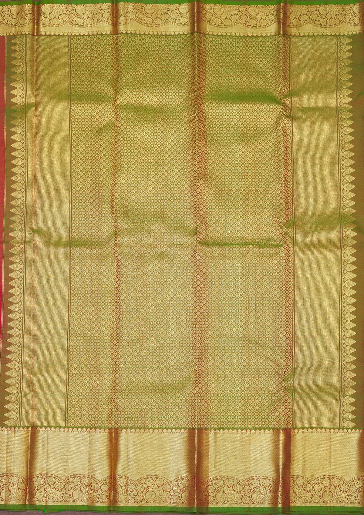 Koskii Red Zariwork Pure Silk Saree – Women's - view 5