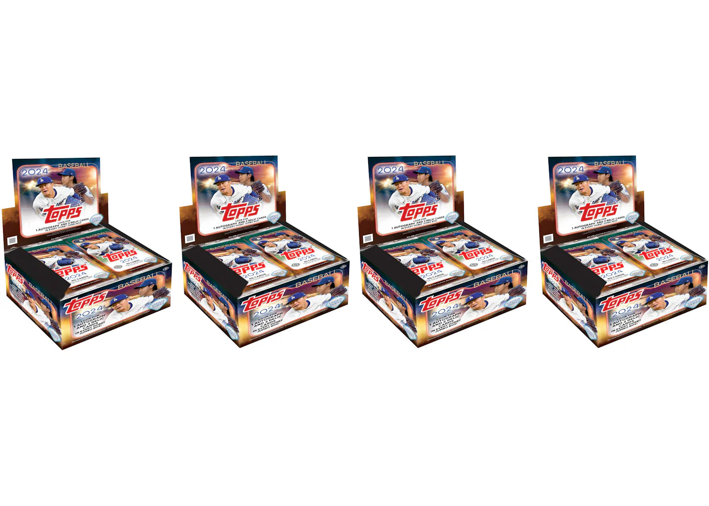 2024 Topps Update Series Baseball Jumbo Hobby Box 4x Lot