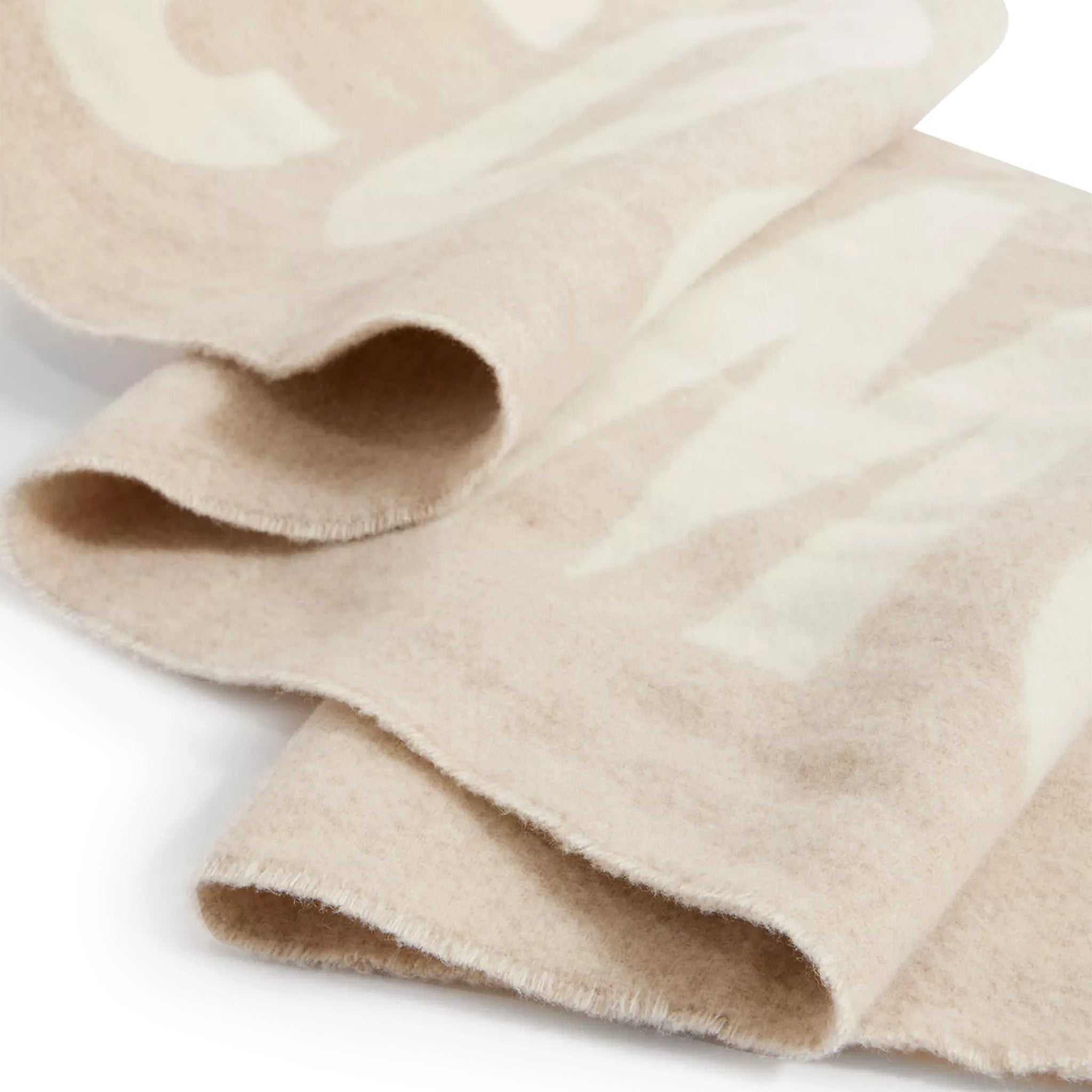 Jacquemus L'echarpe Fringe Logo Multi-Beige Scarf - view 6