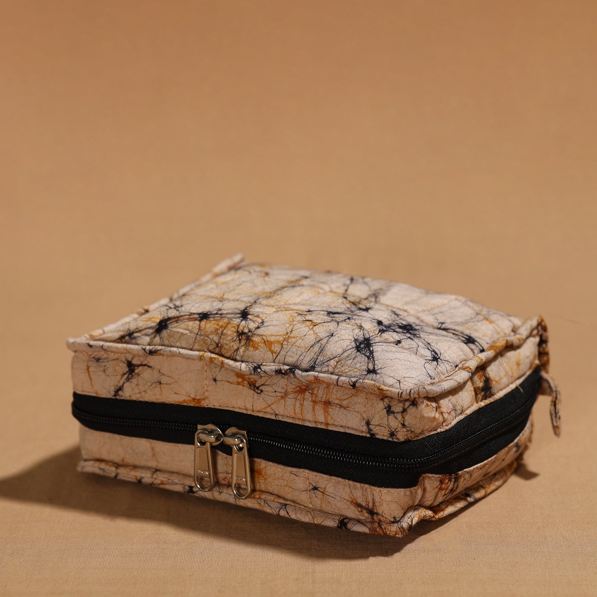 NOORI BAZAR Beige - Handmade 4 Pockets Cotton Jewelry Bag 10 - view 2