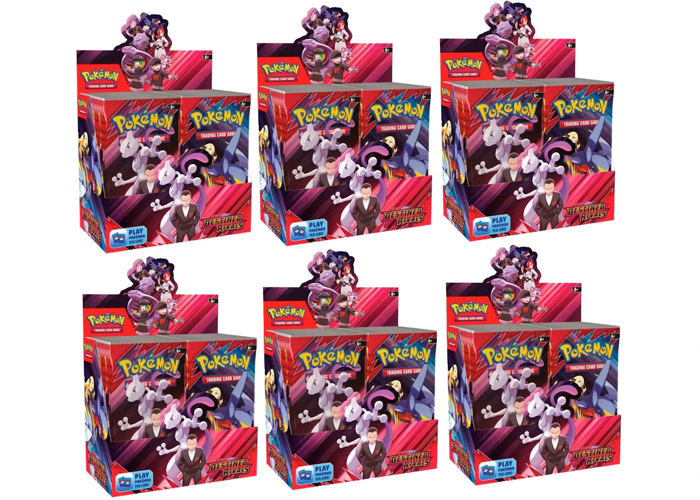 Scarlet violet destined – 2025 Pokémon Scarlet & Violet Destined Rivals Booster Box 6x Lot