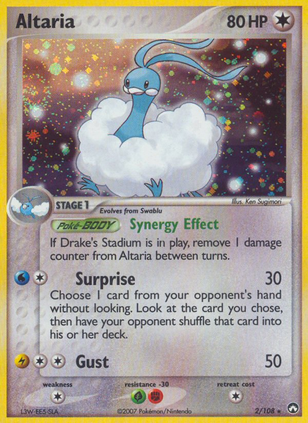 Rare holo ex16-2 – Pokémon Altaria - 2/108 - Rare Holo [ex16-2] [Reverse Holo] - Altaria - 2/108 - Rare Holo