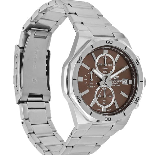 Casio Edifice Standard Chronograph Brown Dial Men 44.3mm ED585 EFV-640D-5AV - view 4