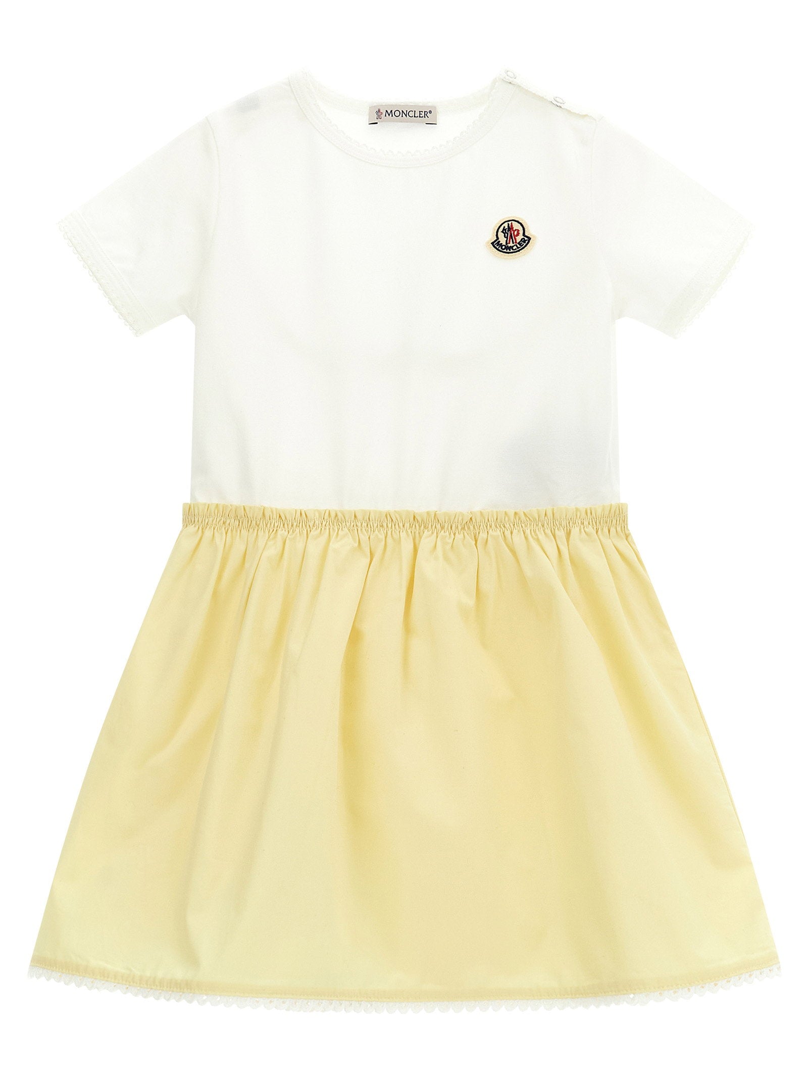 Moncler Enfant Logo Patch Dress – 100% cotton