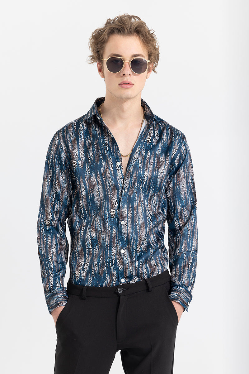 SNITCH Caracal Blue Shirt