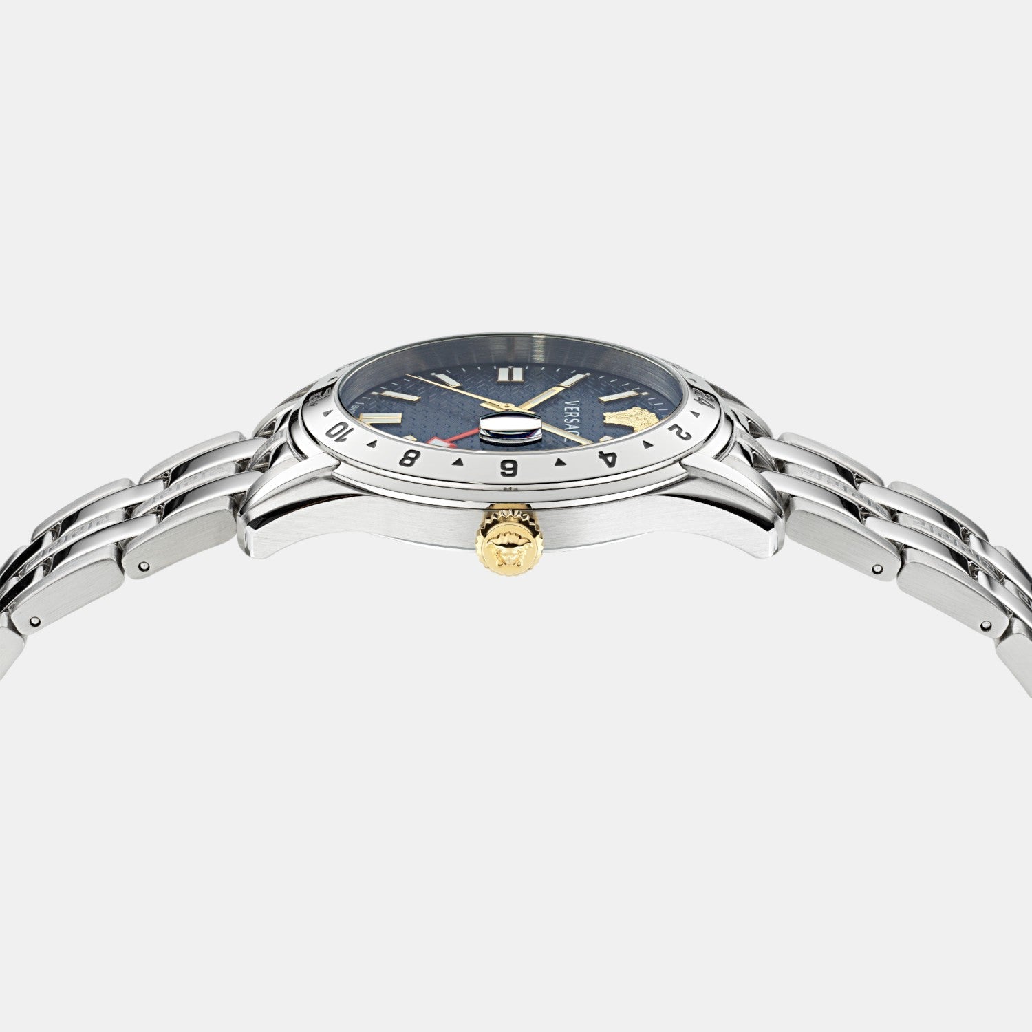 Versace Greca Time Men Quartz Blue Dial Analog Stainless Steel Watch VE7C00523 - view 2