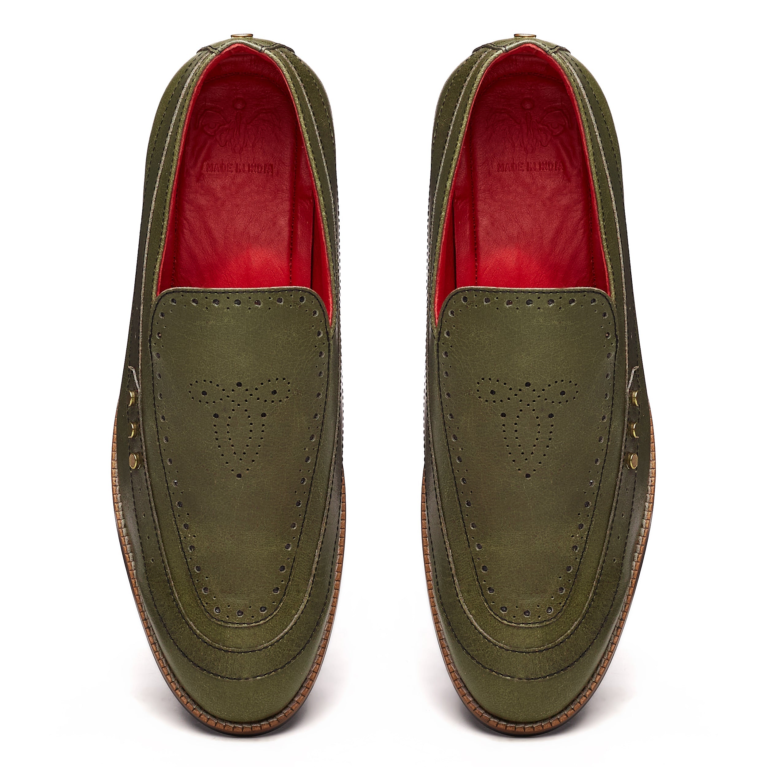 Banjaaran Studio Nizam Loafers Men – Olive - view 2