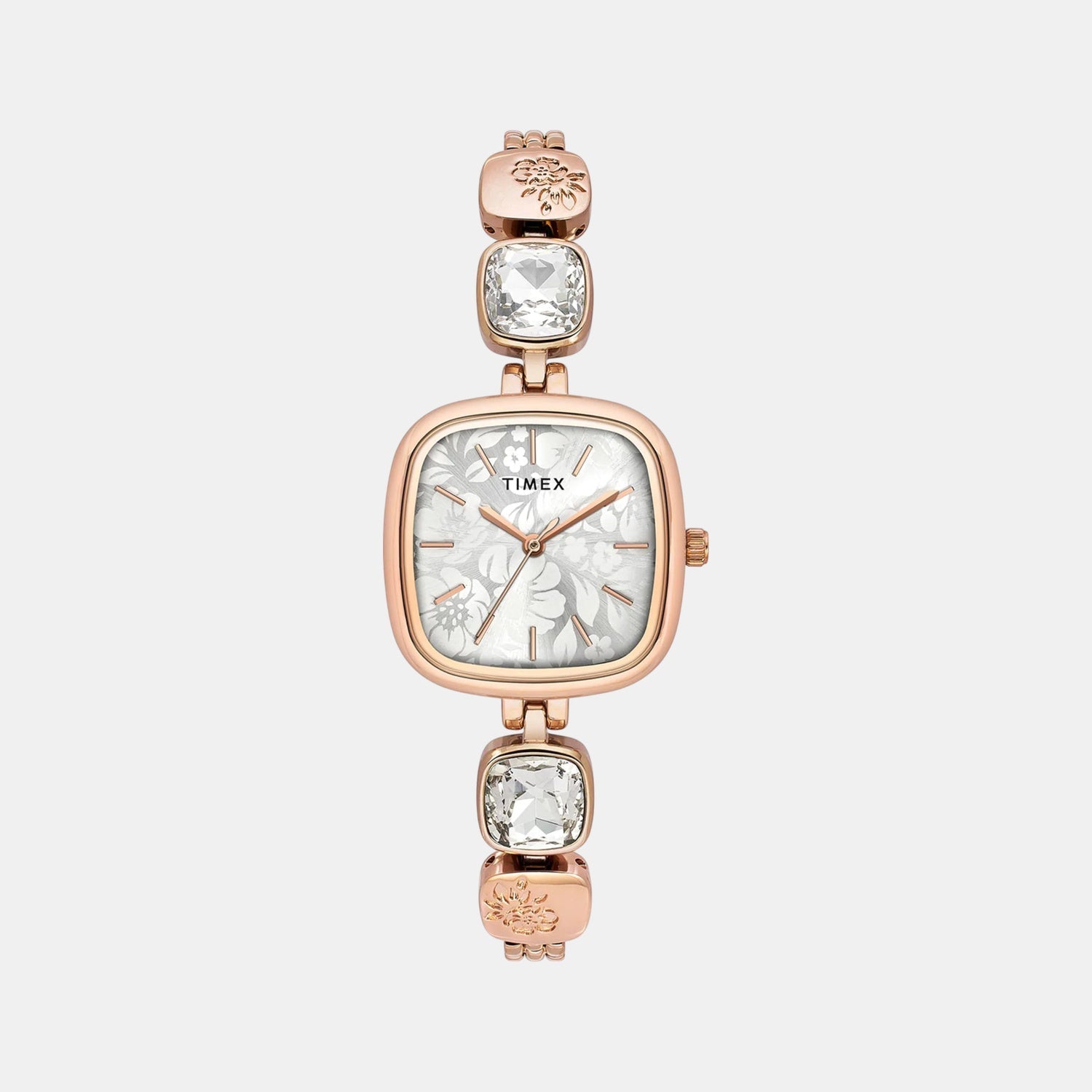 Timex Fria Women Quartz Silver Dial Analog Stainless Steel Watch TWEL21001