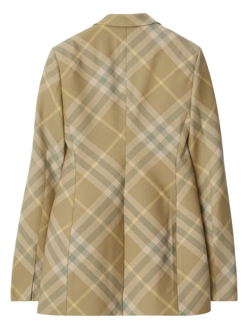 Burberry checked tailored single-breasted blazer - view 2