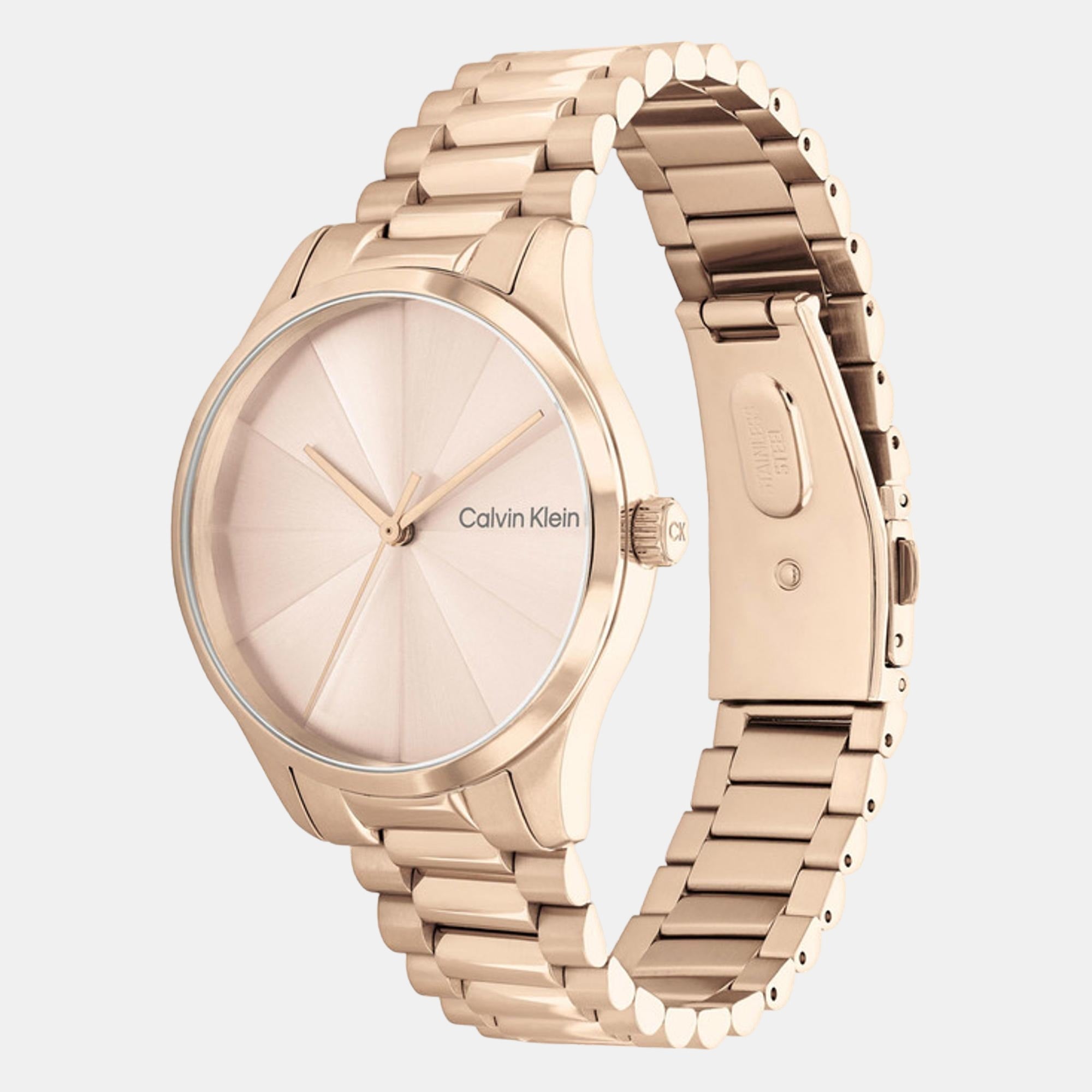 Calvin Klein Ck Burst Unisex Quartz Rose Gold Dial Analog Stainless Steel Watch 25200231 - view 2