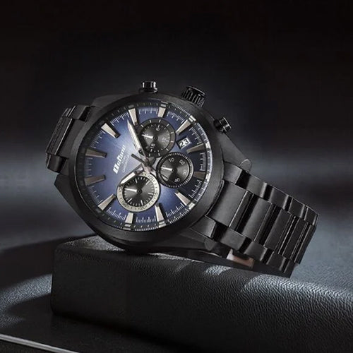 Titan Octane Classic Sporty Blue Dial Quartz Multifunction Stainless Steel Strap watch for Men 45mm NS90150NM01 - view 4