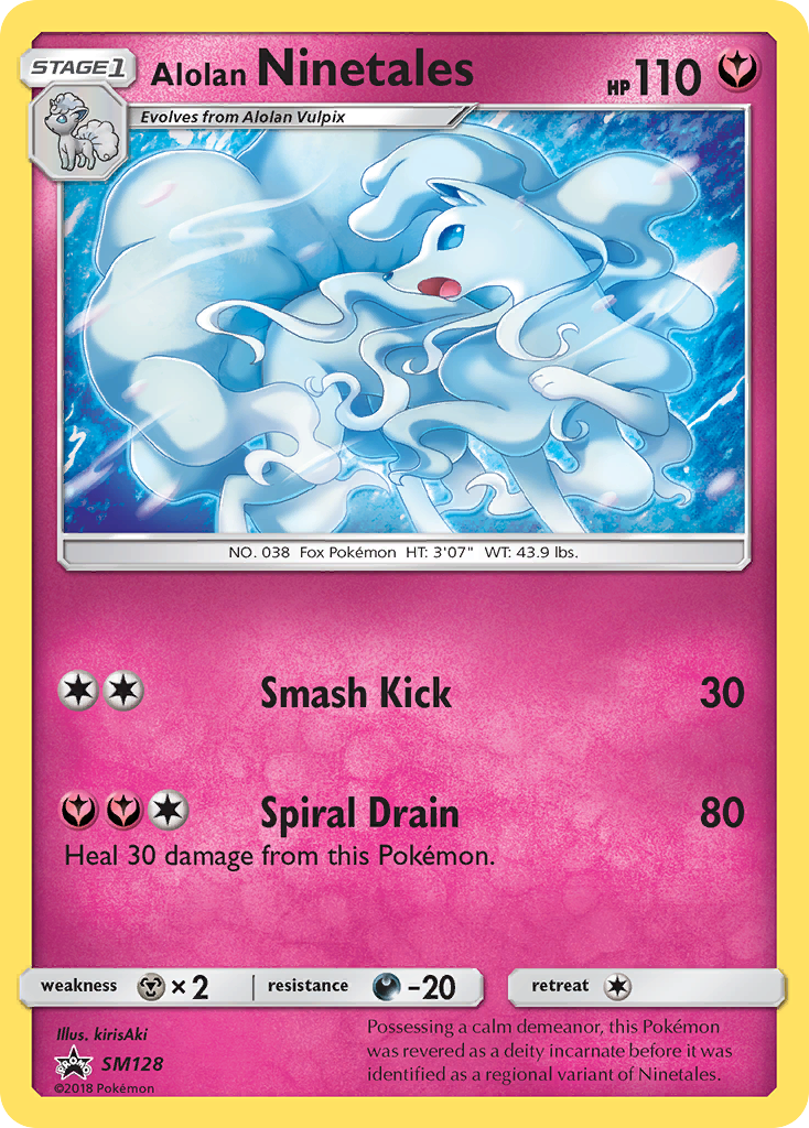 Promo smp-sm128 holo – Pokémon Alolan Ninetales - SM128 - Promo [smp-SM128] [Holo] - Alolan Ninetales - SM128 - Promo