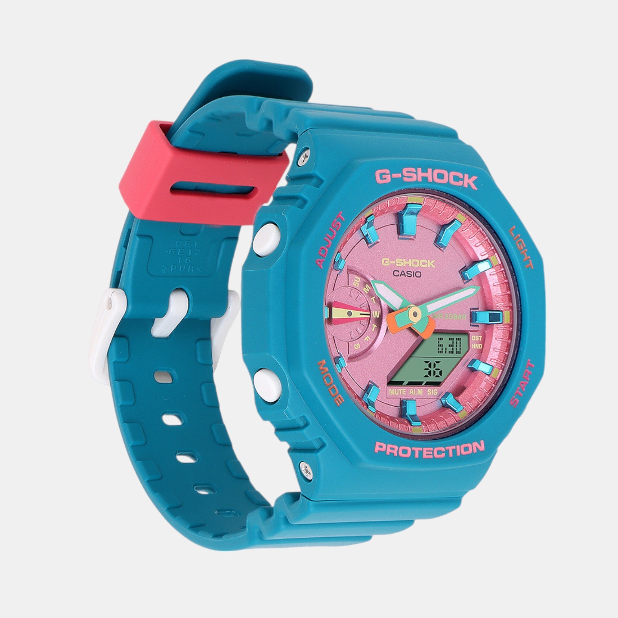 Casio G-Shock Women Quartz Pink Dial Analog-Digital Resin Watch G1418 - view 3