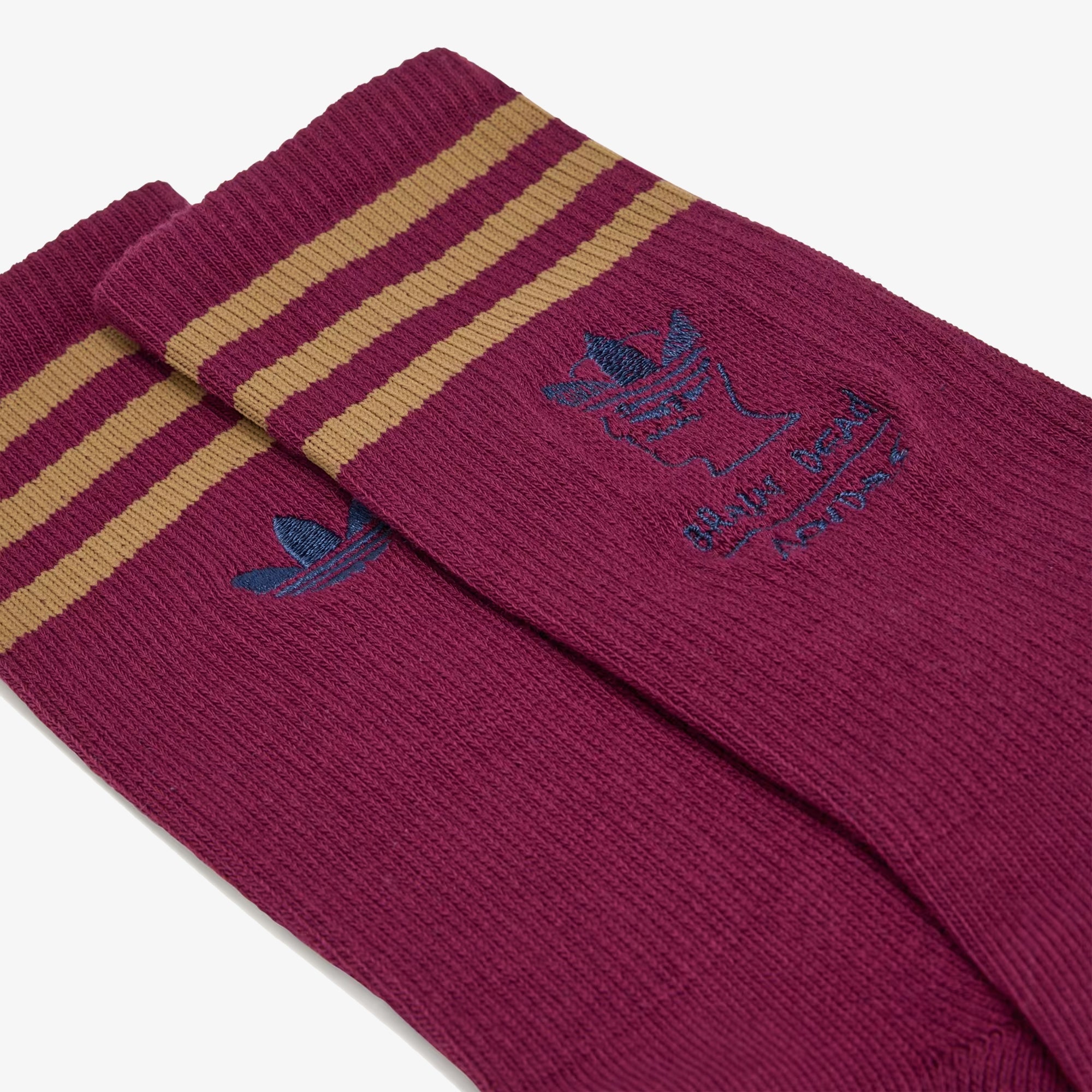 Adidas Originals | BRAIN DEAD SOCKS { AMAZON RED/BROWN - view 2