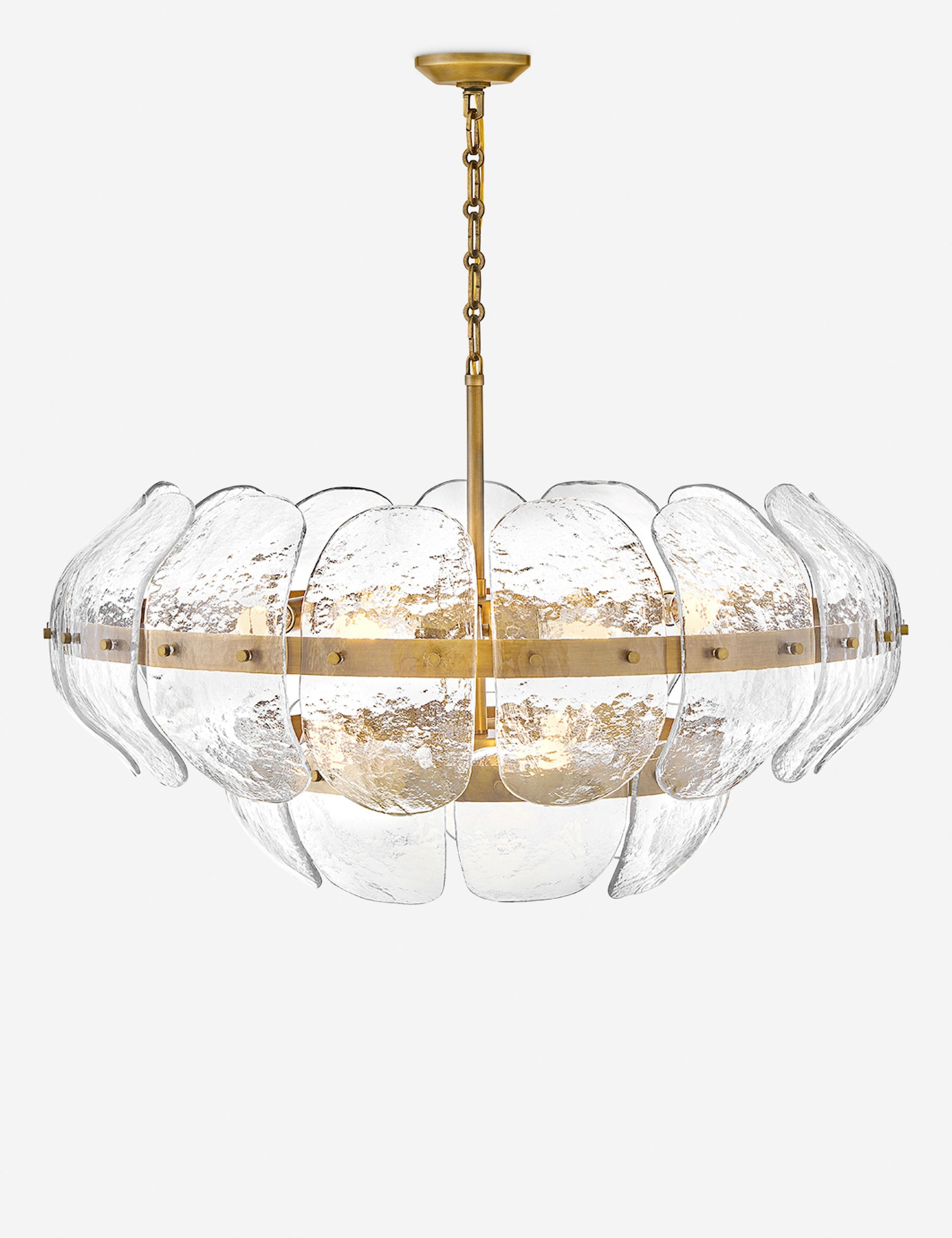 Lulu and Georgia Bascom Tiered Chandelier – Brass