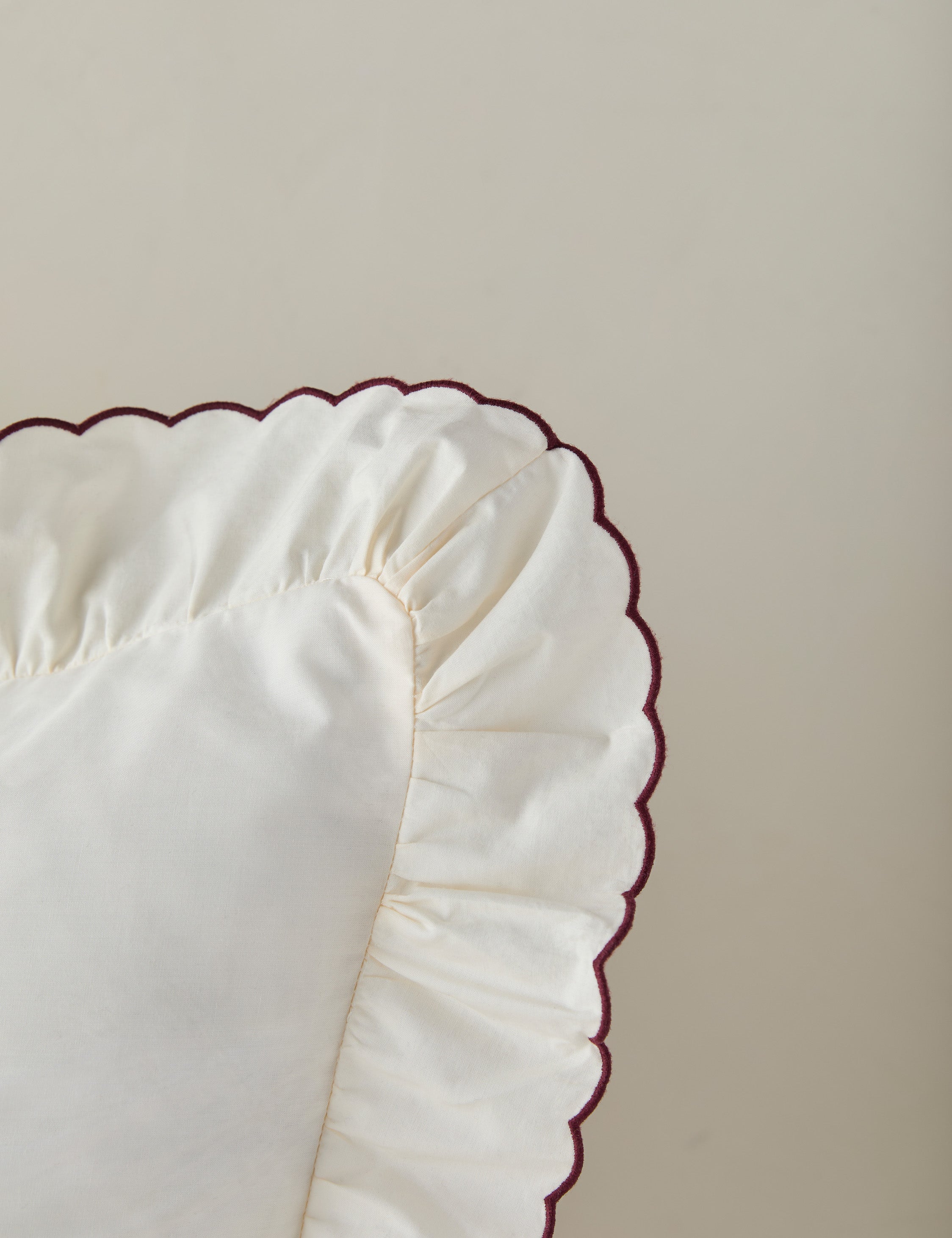 Lulu and Georgia Hatton Scalloped Percale Sham - view 10