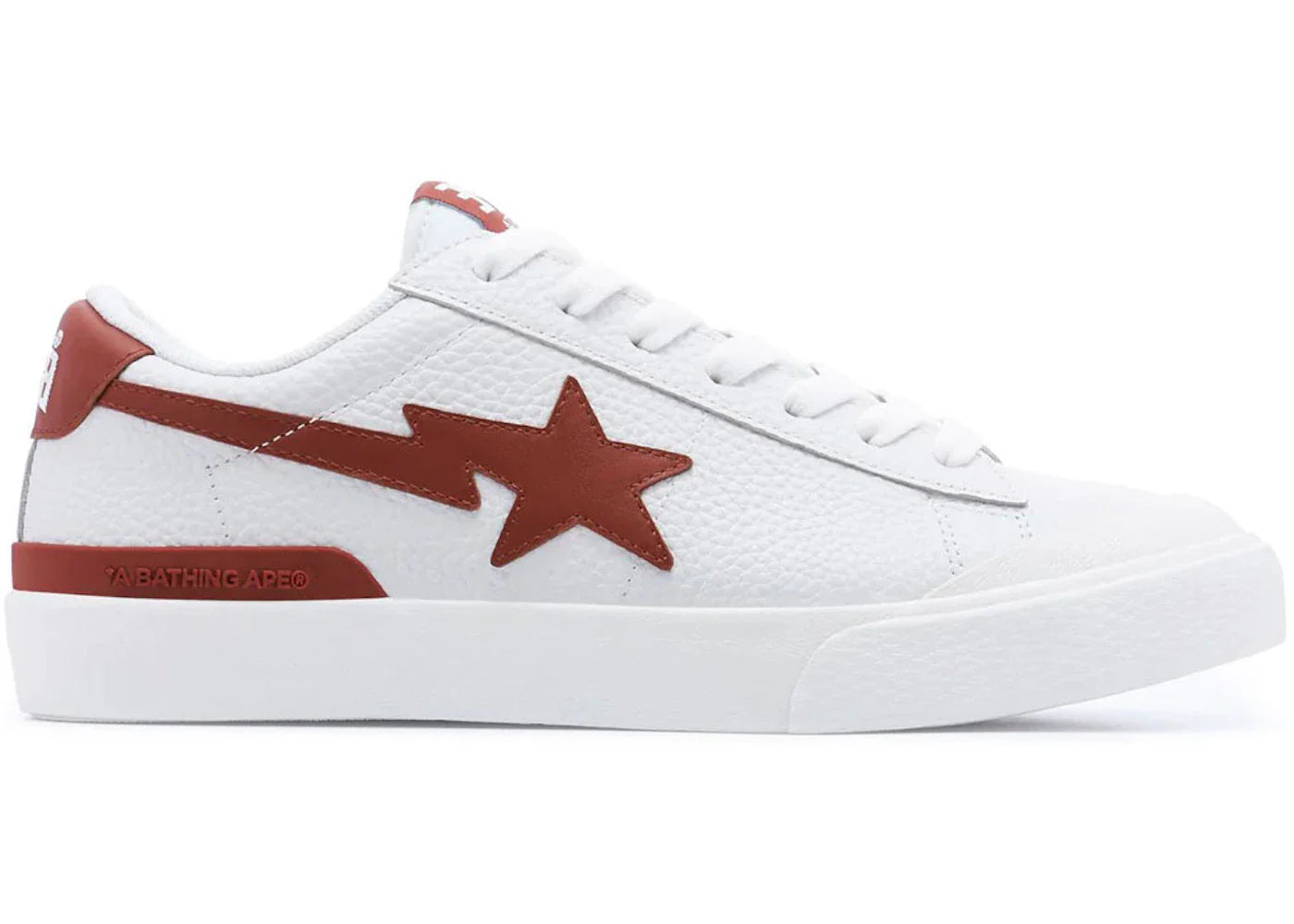 BAPE A Bathing Ape Mad Sta White Red