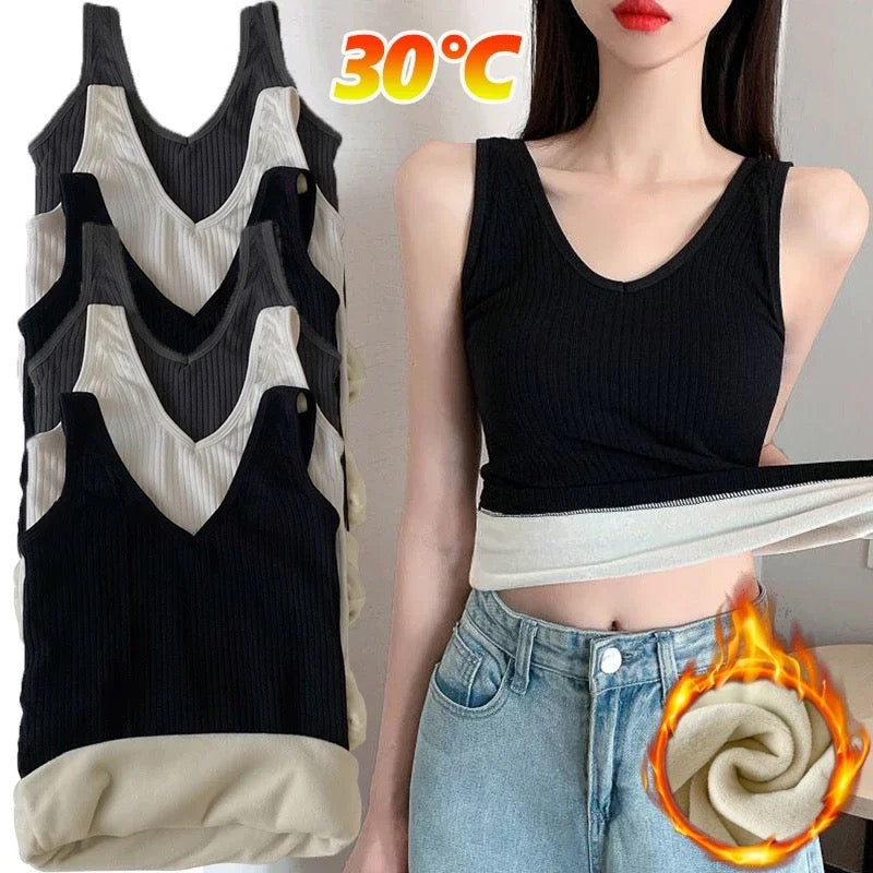 Alamode By Akanksha Fia Warm Tank Tops with Fleece Lining
