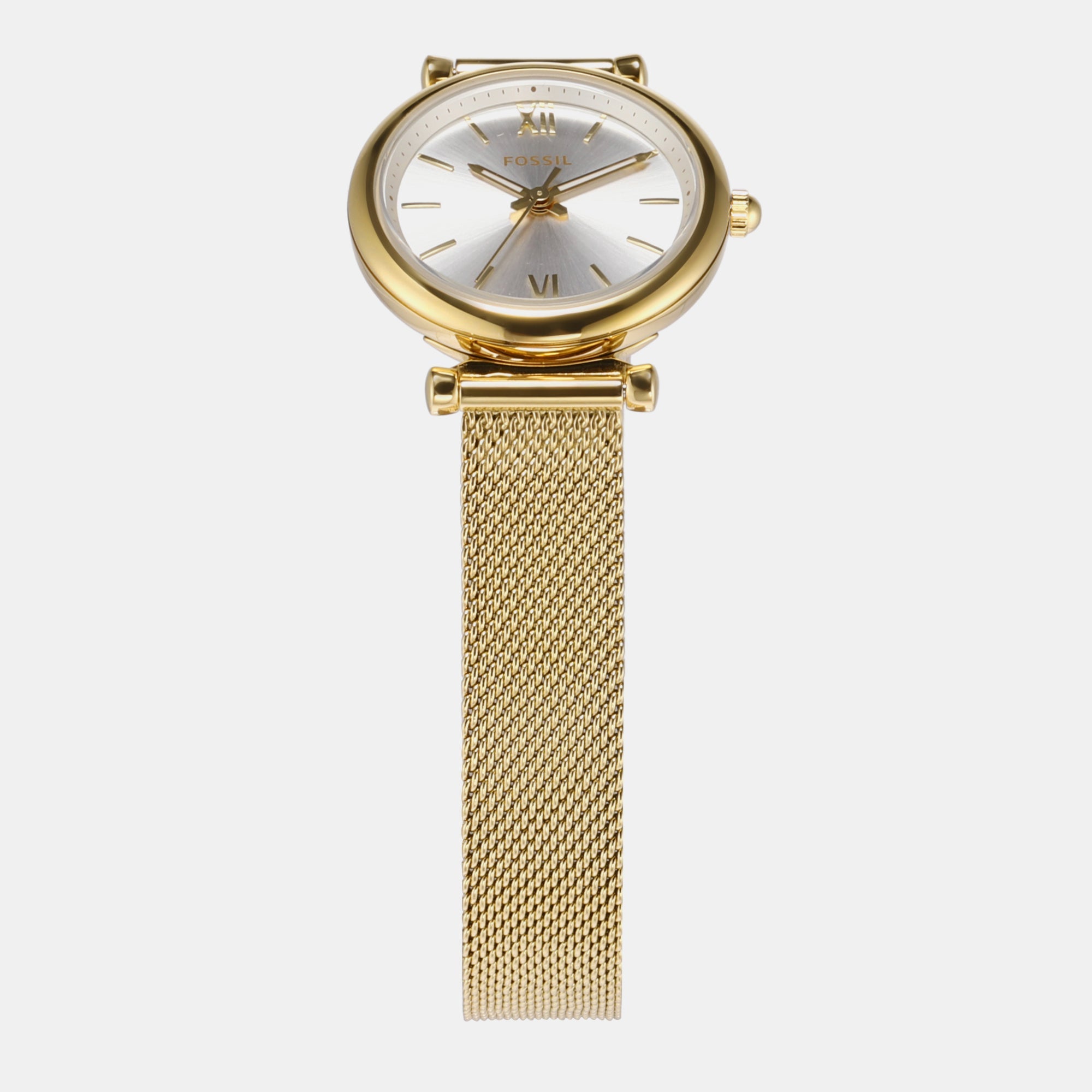 Fossil Carlie Women Quartz White Dial Analog Mesh Watch ES5251SET - view 2