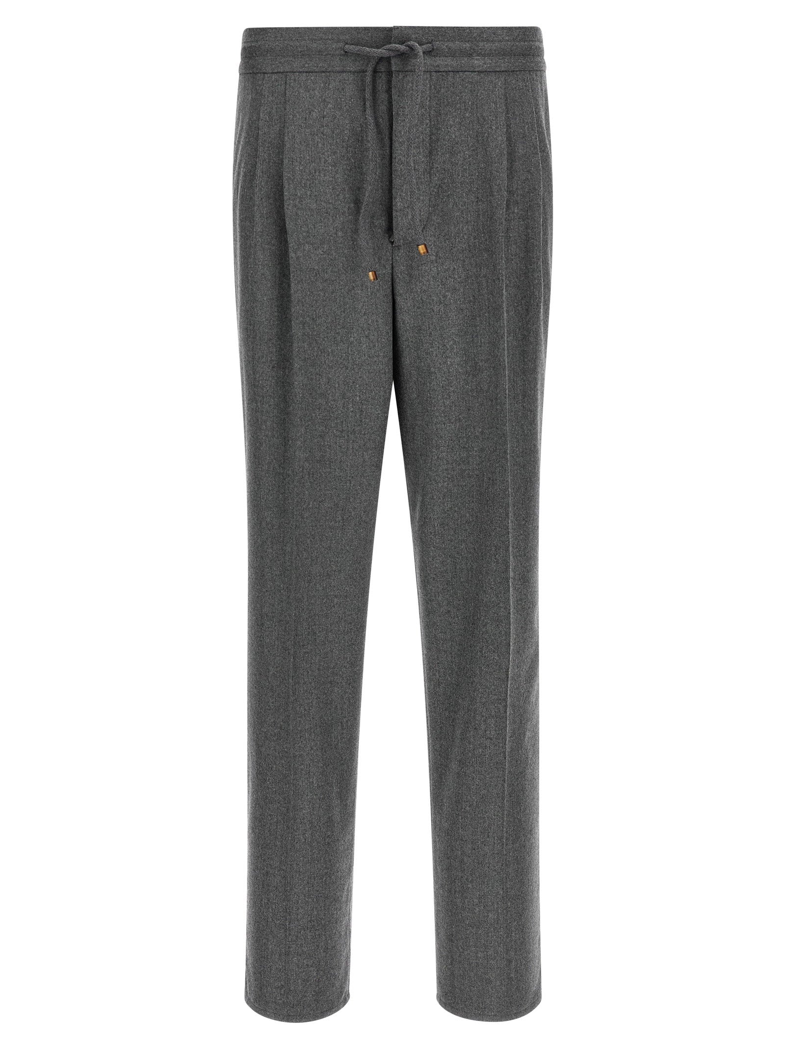 Brunello Cucinelli Wool Flannel Pants – 100% virgin wool