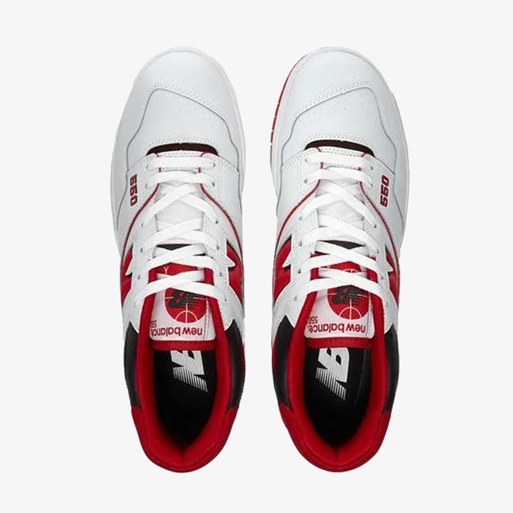 New Balance | BB550 { WHITE/RED - view 2