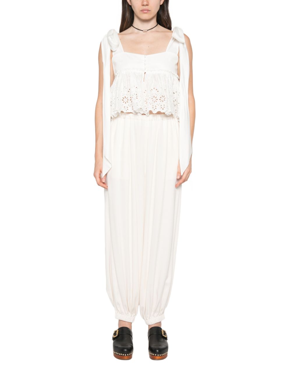 Chloé Chloè Top WHITE – Outer: Cotton 100% - view 3