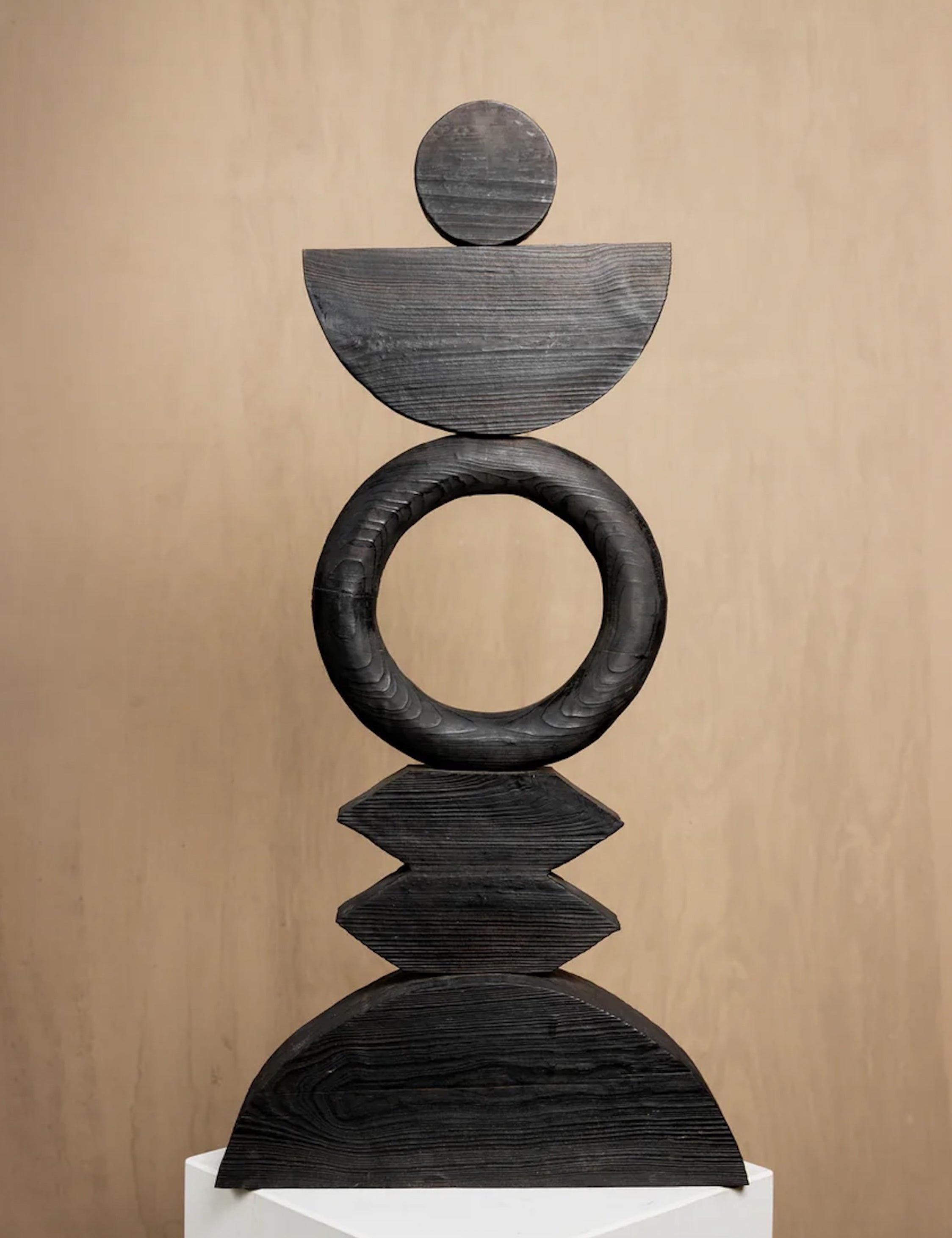 Lulu and Georgia Arco Wood Sculpture by Meso – Black