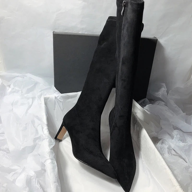 Alamode By Akanksha Leona Over Knee Premium Suede Boots