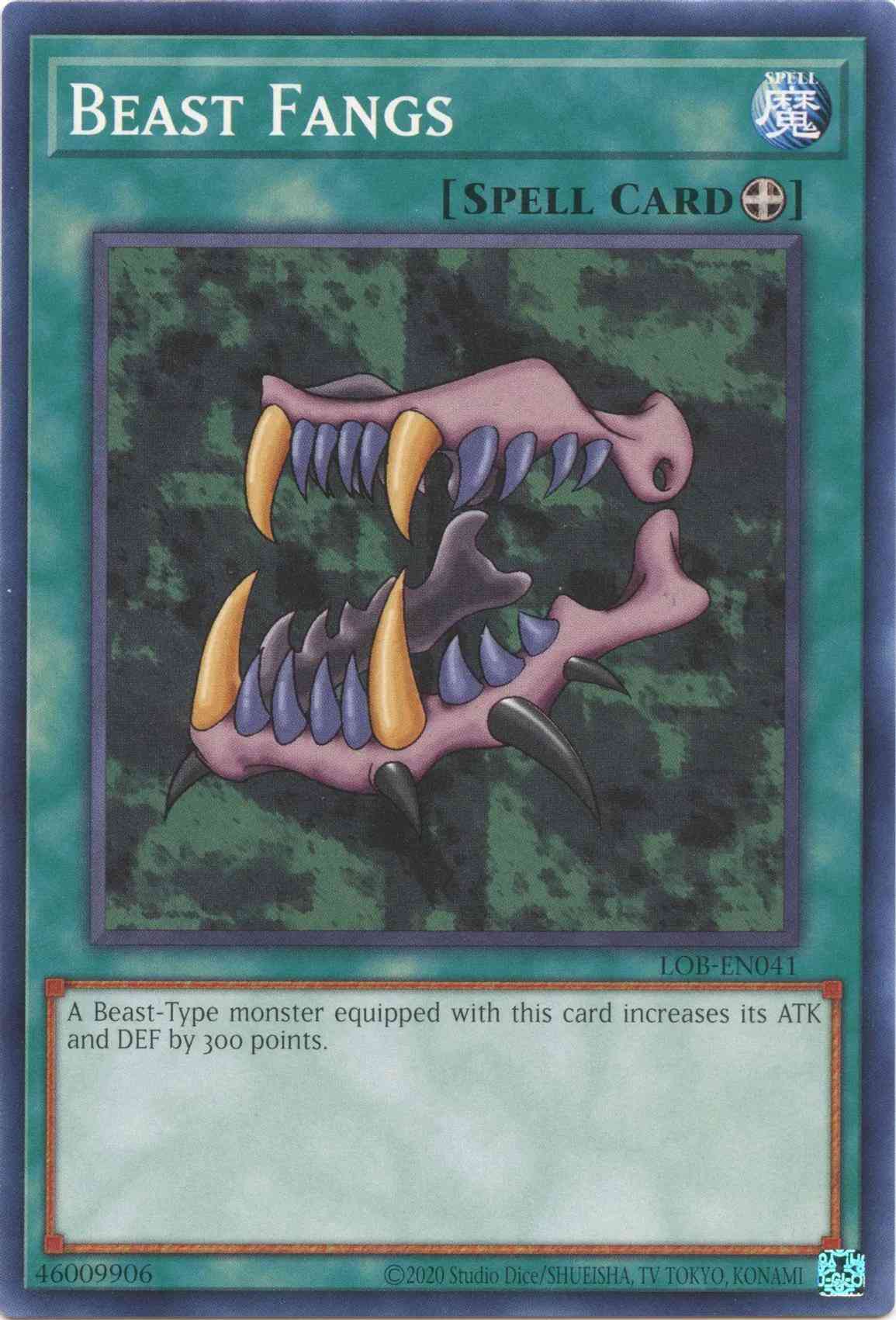 Yu-Gi-Oh! Beast Fangs - 25th Anniversary - LOB-EN041 - Common - Unlimited