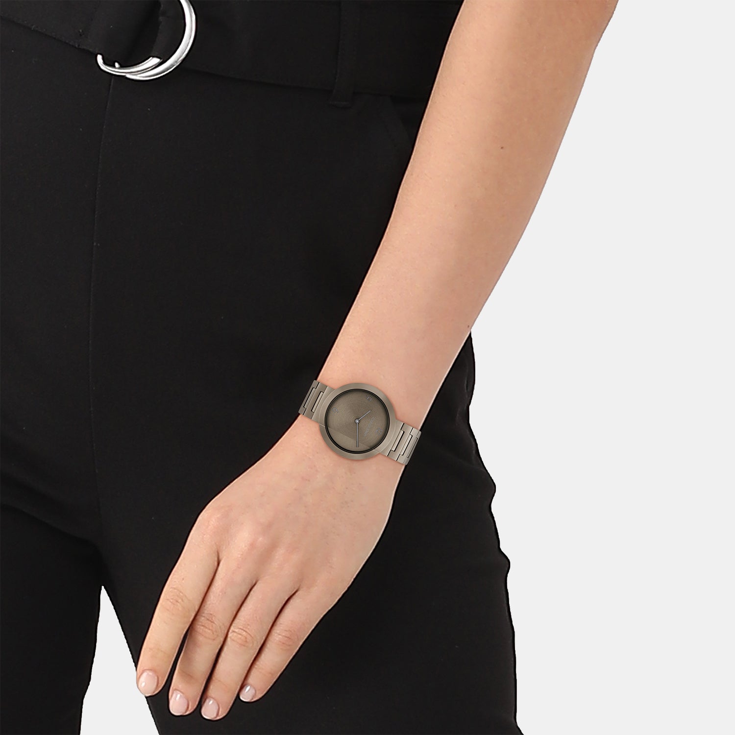 Calvin Klein Ck Eccentric Unisex Quartz Khaki Dial Analog Stainless Steel Watch 25200292 - view 4