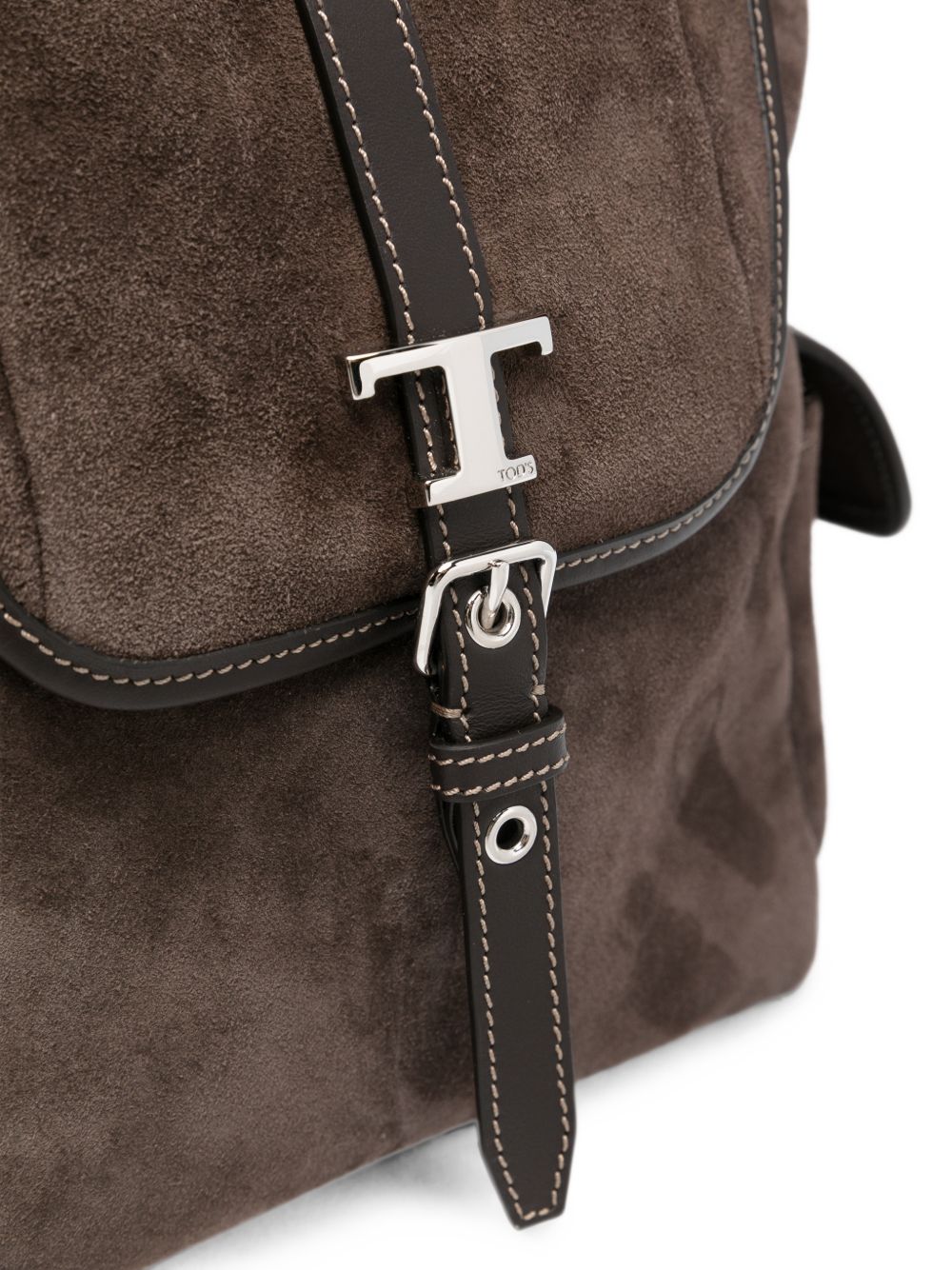 Tod's T Timeless Medium Foldover Tote Bag – Outer: Calf Suede 100% - view 5