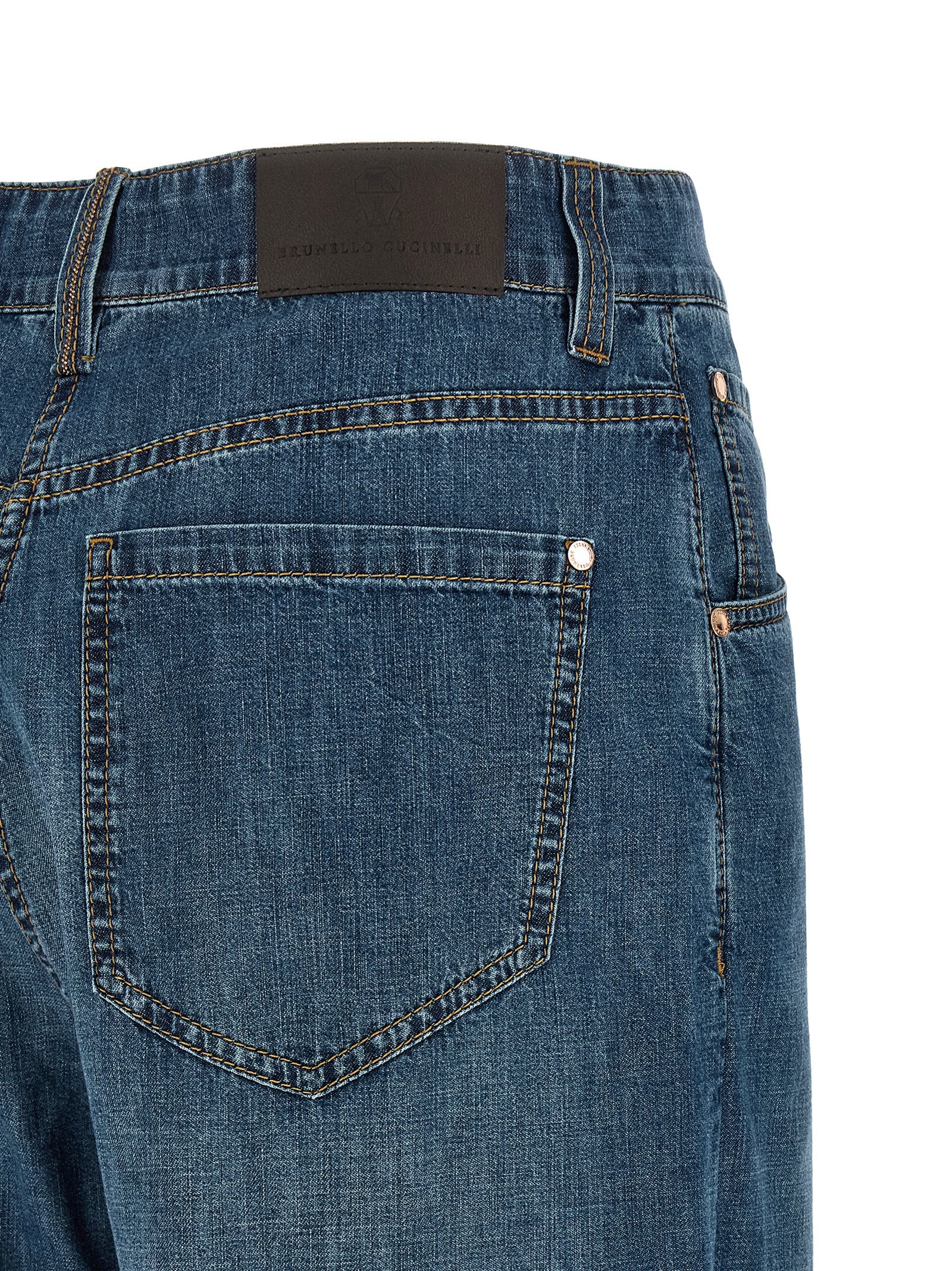 Brunello Cucinelli Wide Leg Jeans – 100% cotton - view 4