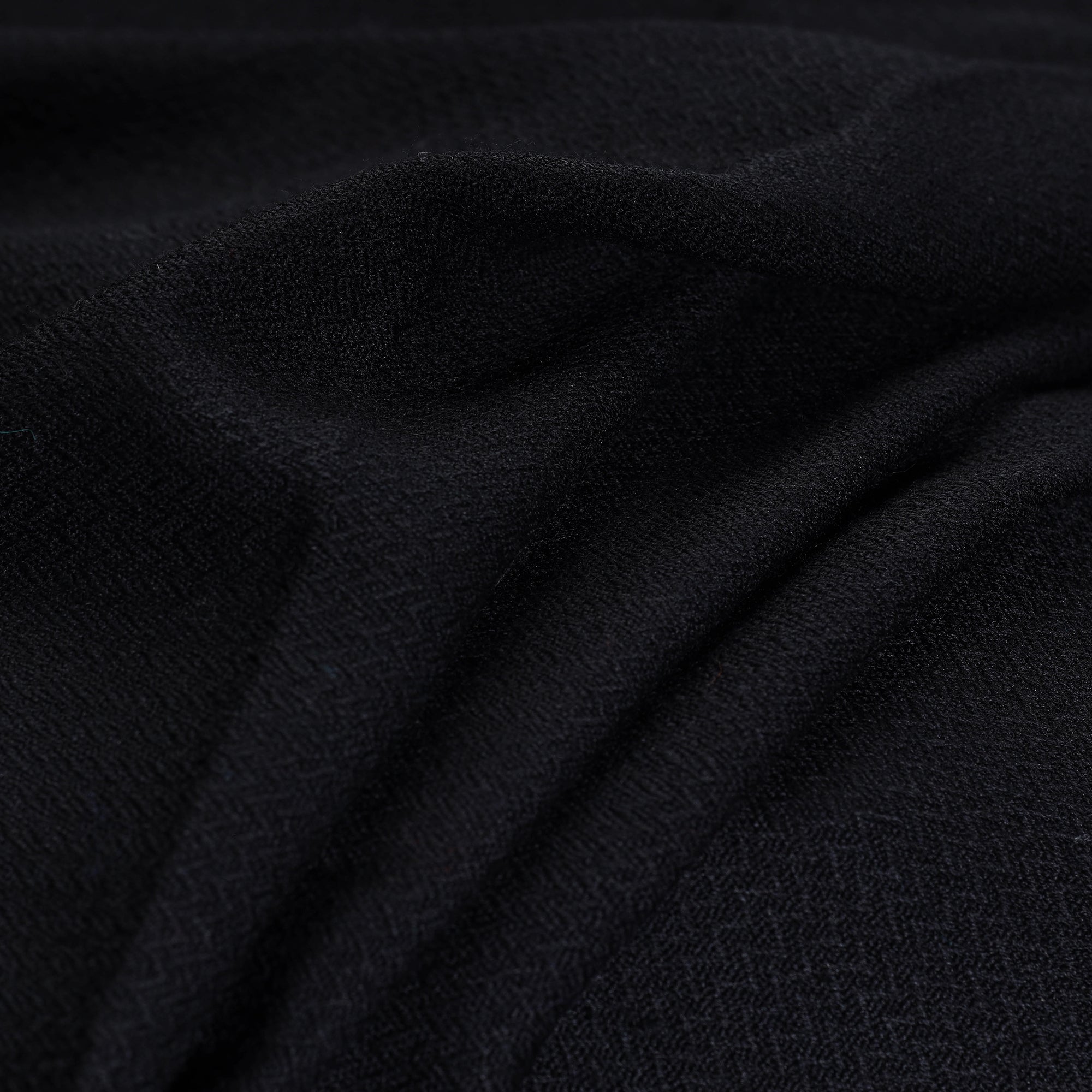 KILMORA Black - Kumaun Handwoven Merino Woollen Fabric 07