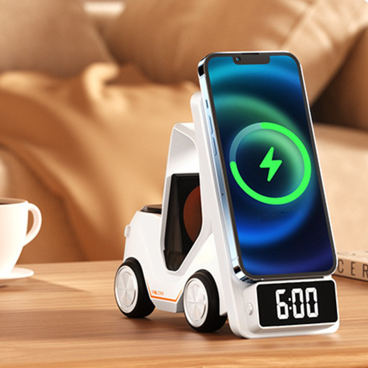MIllion Cases Nexus™ 3-in-1 Wireless Charger Dock Station with Clock