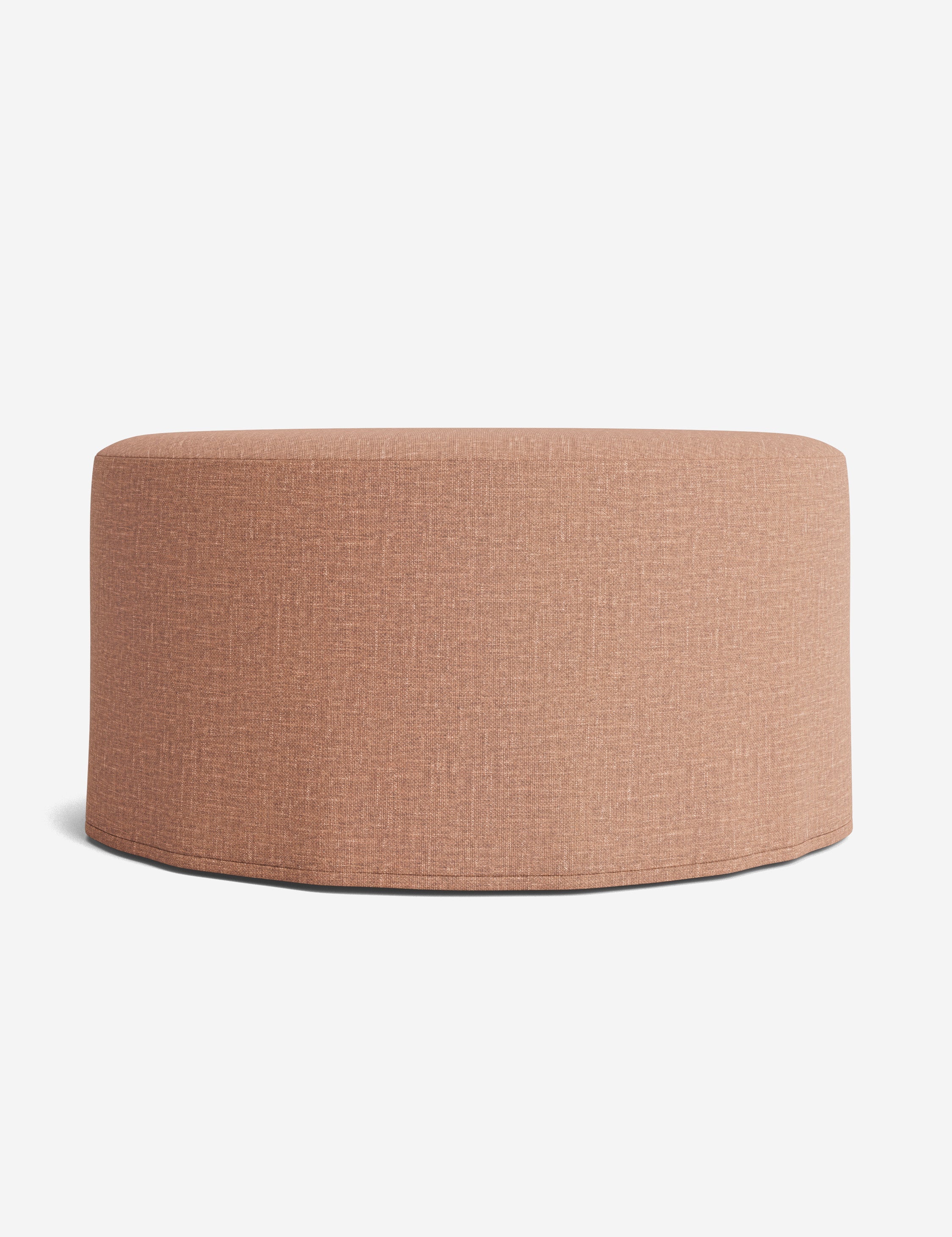Lulu and Georgia Portola Slipcover Round Ottoman - view 35