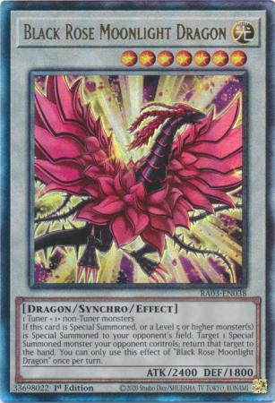 Yu-Gi-Oh! Black Rose Moonlight Dragon - RA03-EN038 - Prismatic Ultimate Rare - 1st Edition