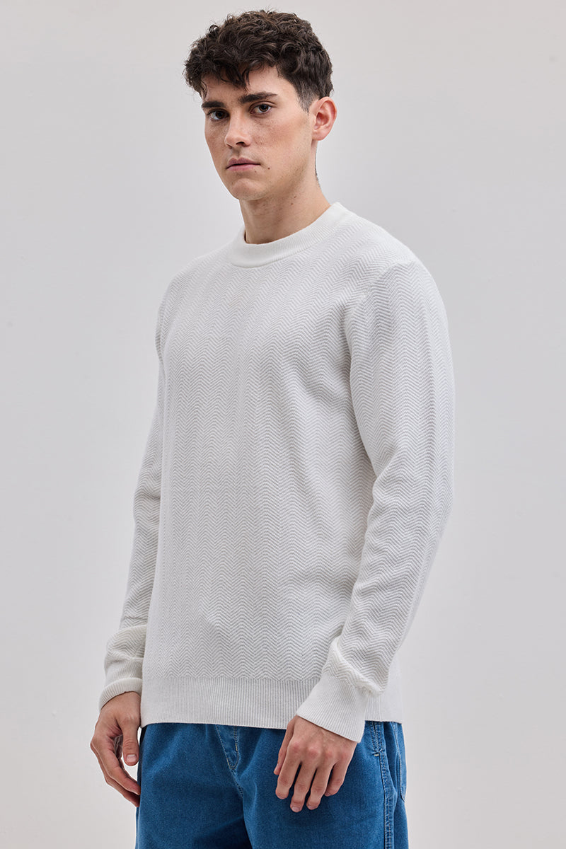 SNITCH White Knitted Sweater - view 7