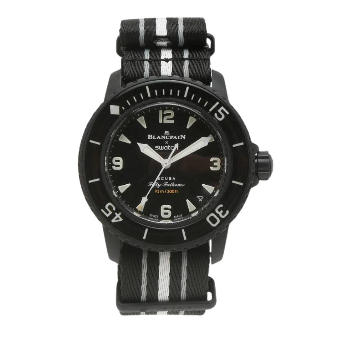 Cop Underdog Swatch x Blancpain Bioceramic Scuba Fifty Fathoms Ocean Of Storms