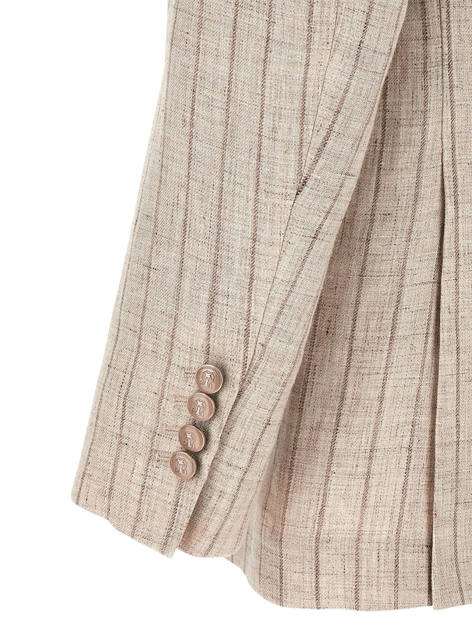 Brunello Cucinelli Pinstripe Twill Blazer – 100% linen - view 4