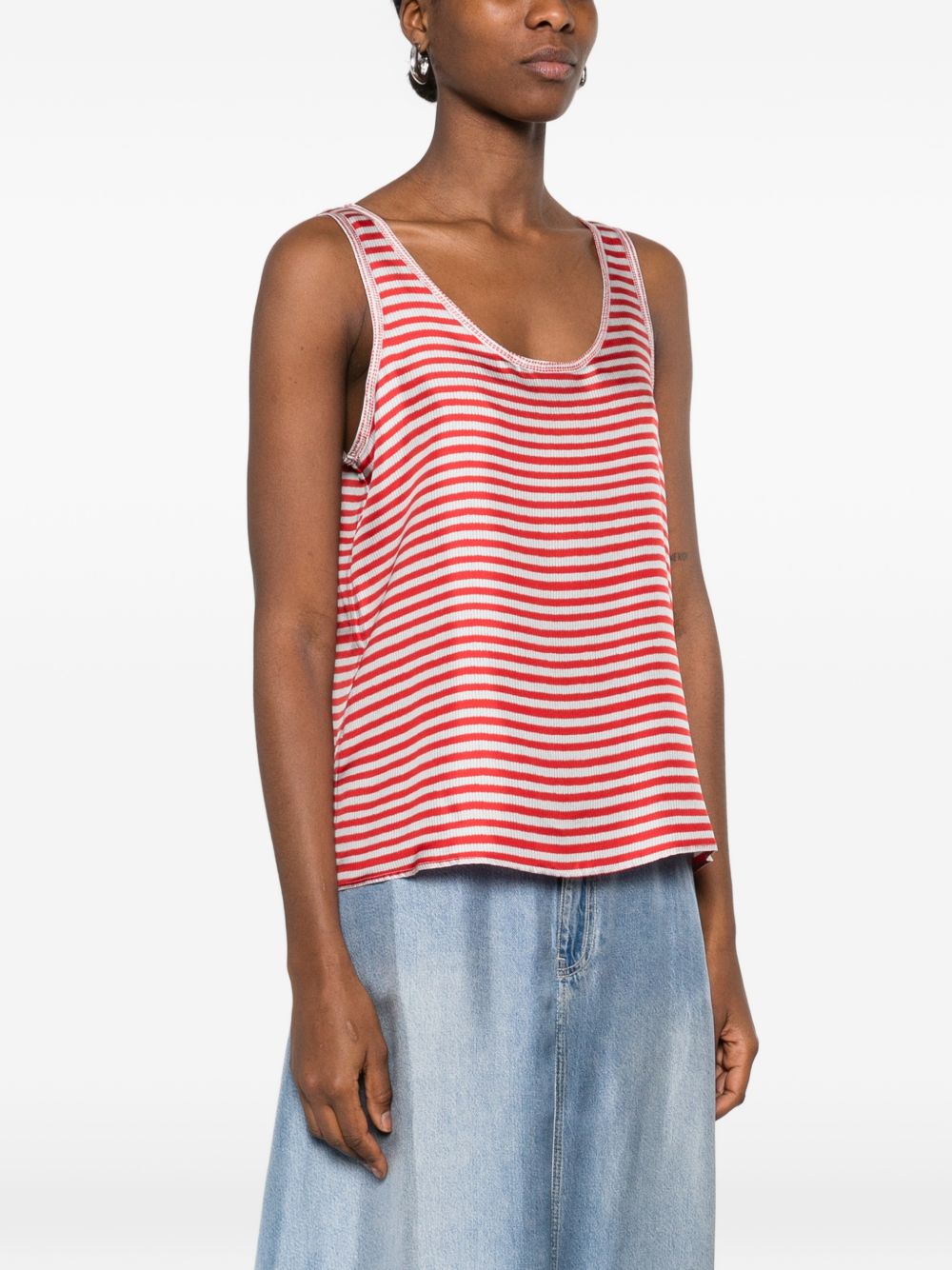 Pierre Louis Mascia Striped silk top – Silk 100% - view 3