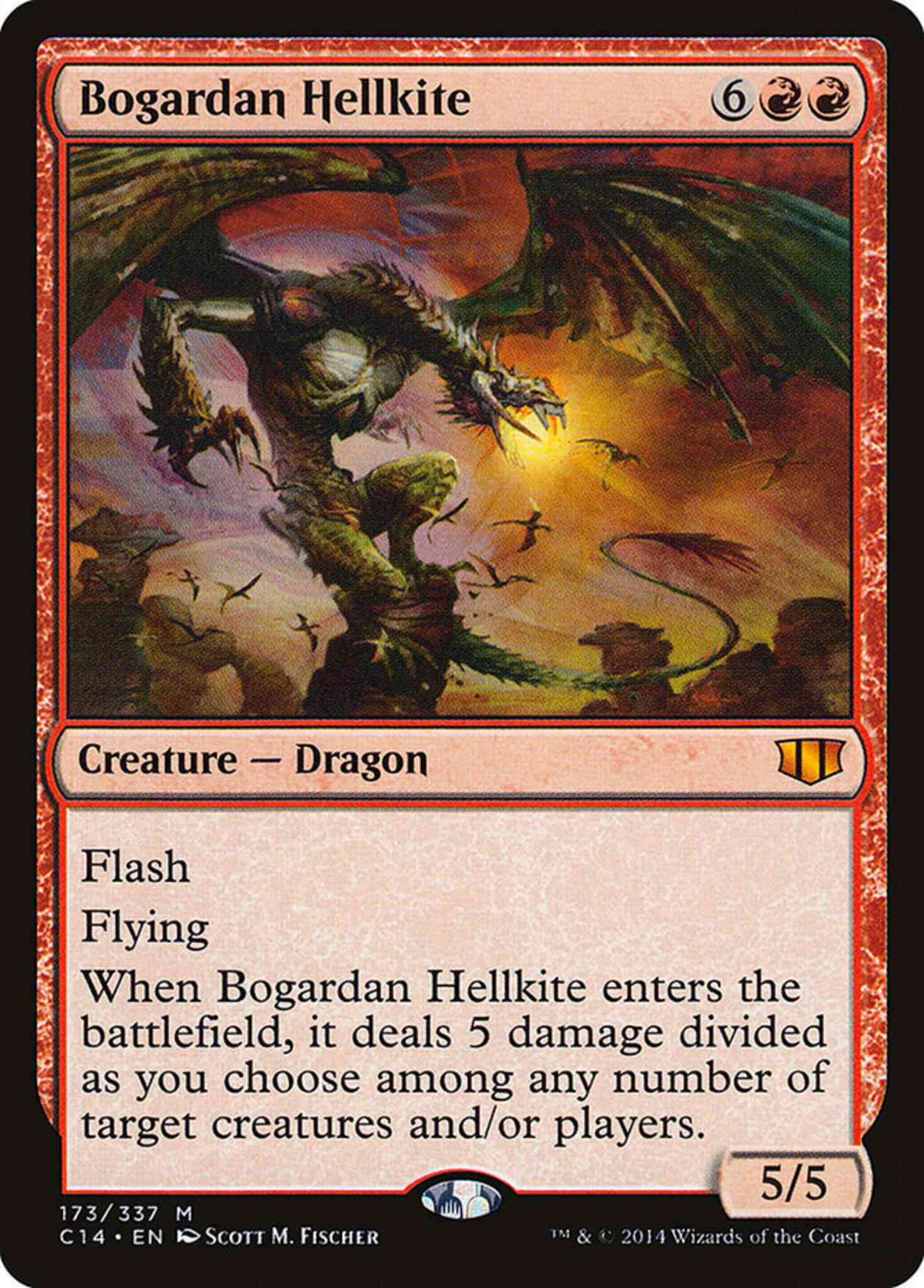 Bogardan hellkite 173 – Magic Bogardan Hellkite [173] [Commander 2014] [Non-Foil]