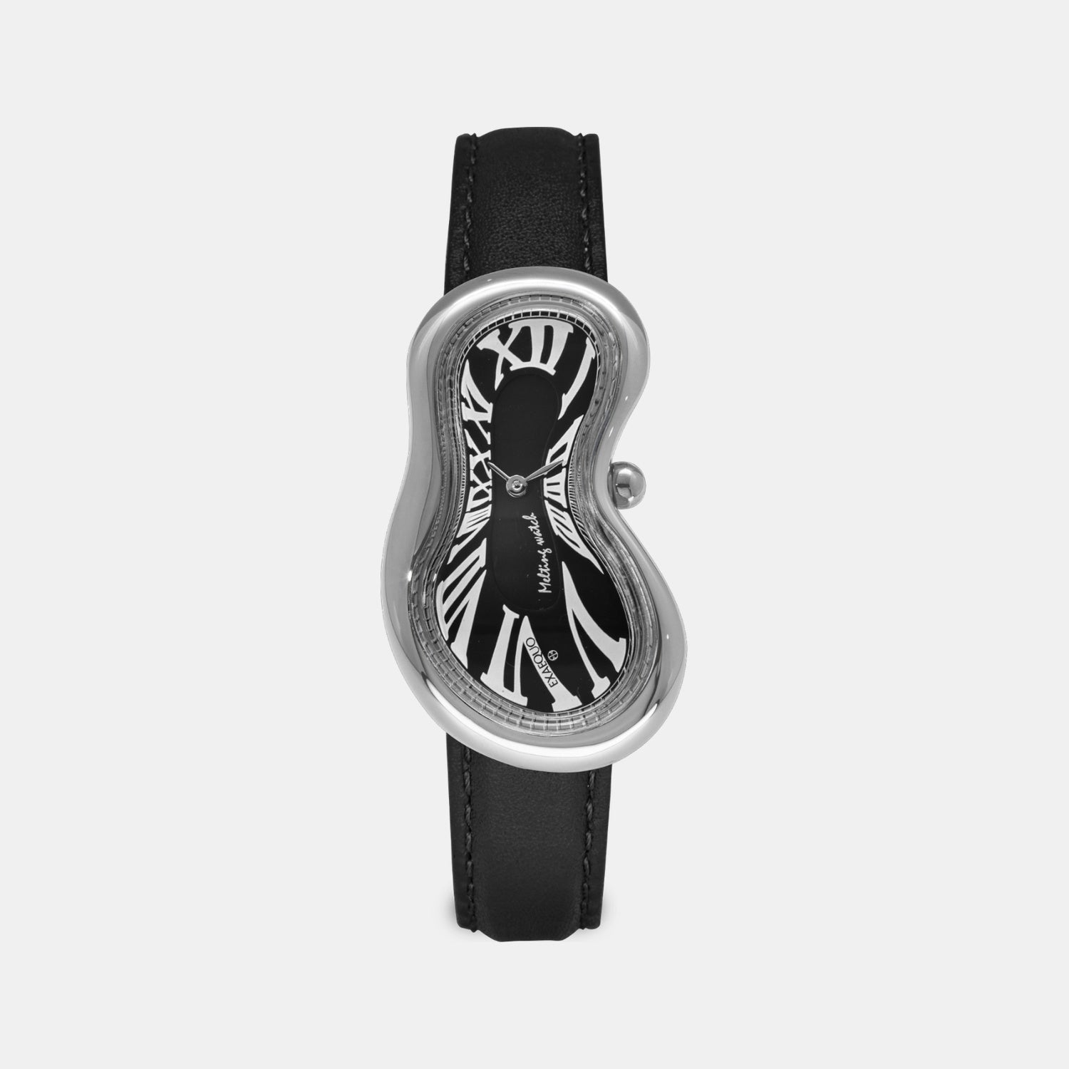 Exaequo Classic Unisex Quartz Black Dial Analog Leather Watch EX0001.0001