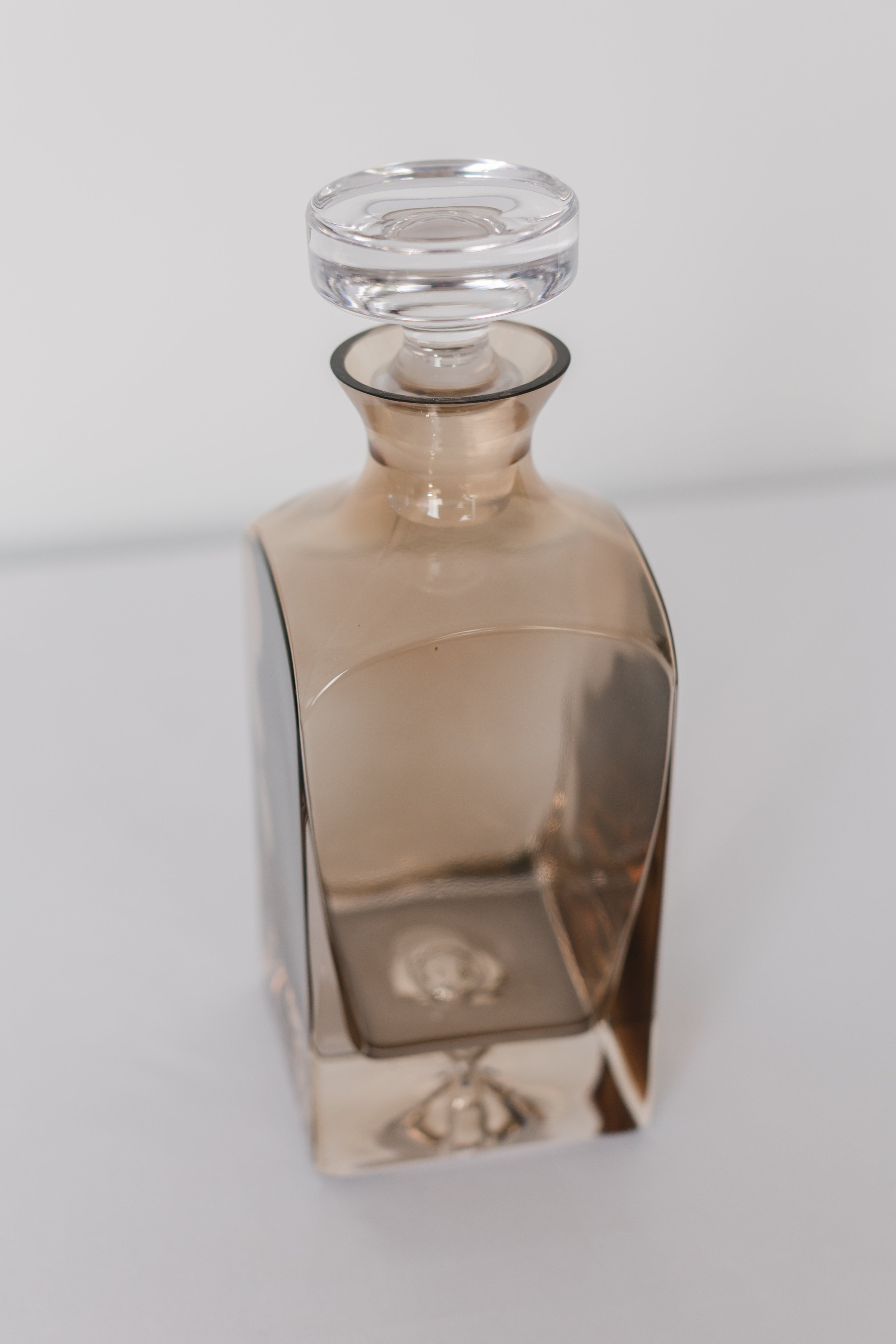 Estelle Colored Glass Estelle Colored Decanter- Heritage {Mocha Mousse (Our Amber Smoke)}