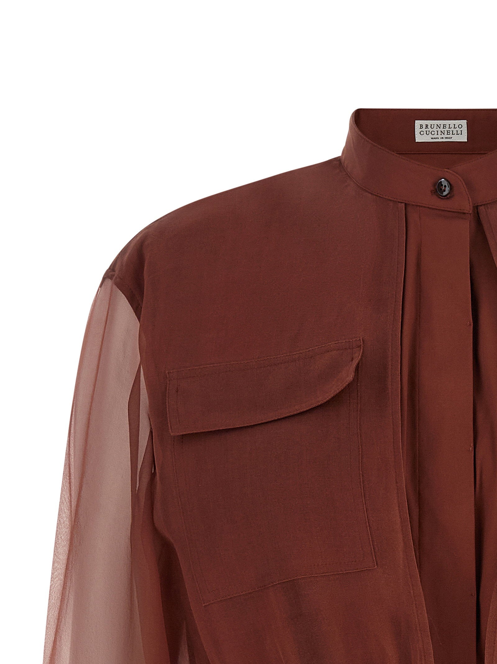 Brunello Cucinelli Silk Sleeves Blouse - view 3