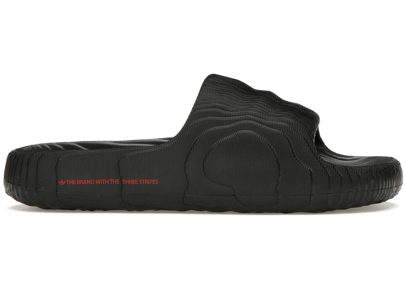 Yeezy adidas Adilette 22 Slides Black Scarlet - view 2