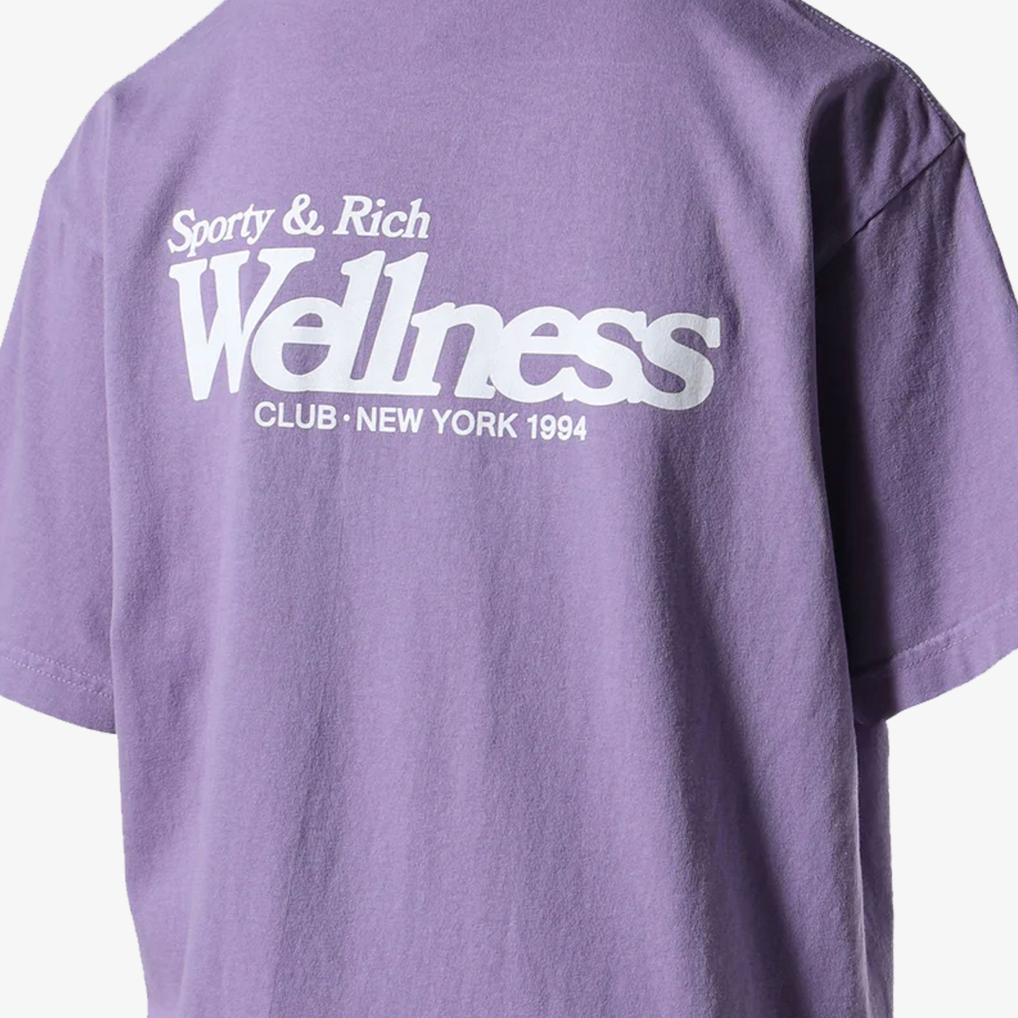 Sporty & Rich | Wellness Ny T-shirt { Violet/white - view 4