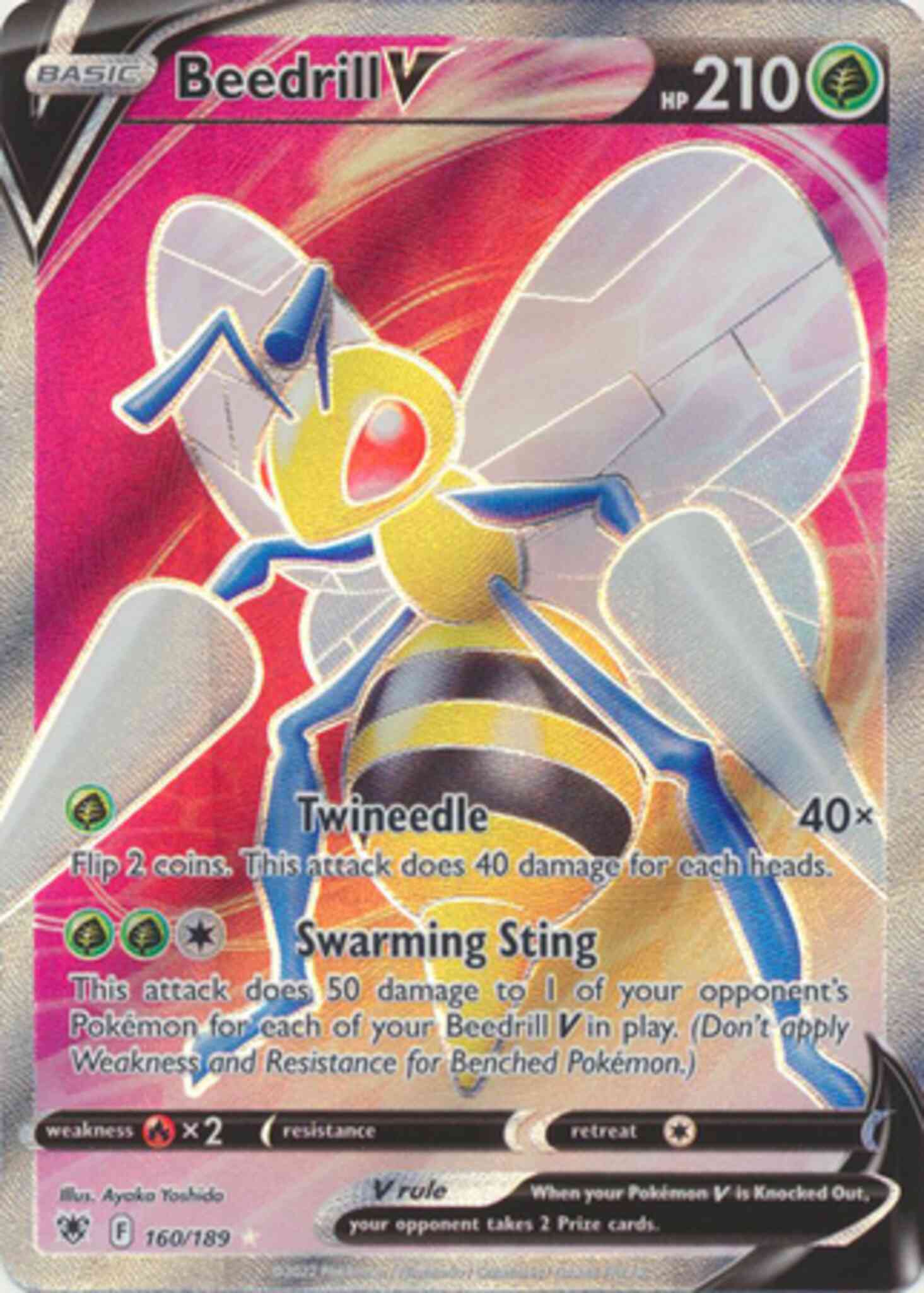 Rare ultra swsh10-160 – Pokémon Beedrill V - 160/189 - Rare Ultra [swsh10-160] [Ultra]